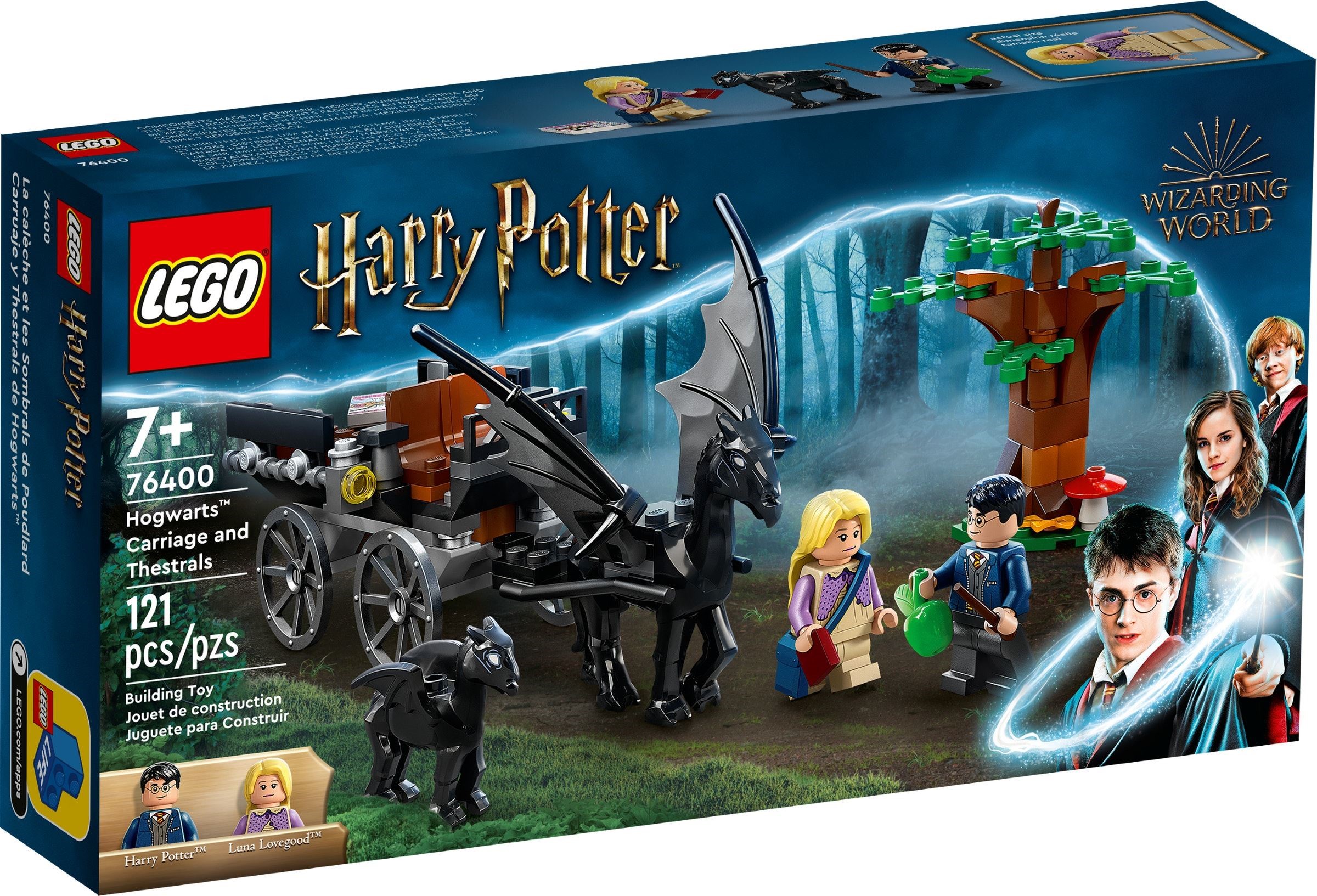 Hogwarts Carriage and Thestrals 76400 - hình ảnh tổng thể bộ LEGO