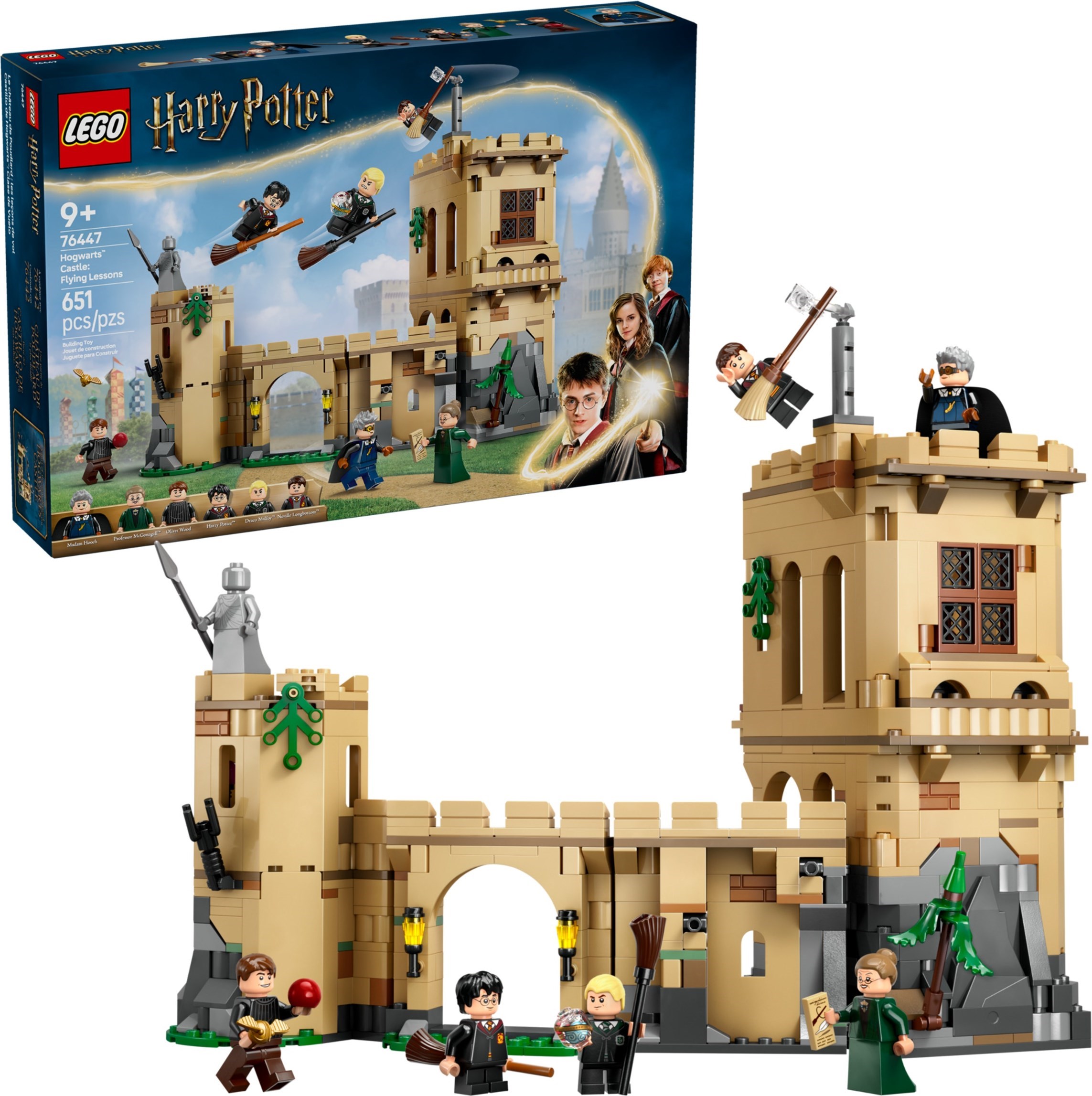Hogwarts Castle: Flying Lessons 76447 - hình ảnh tổng thể bộ LEGO