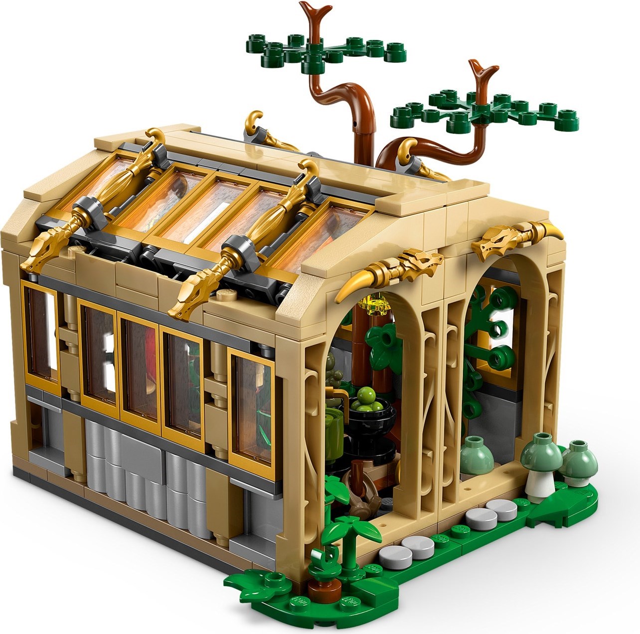 Hogwarts Castle: Herbology Class 76445 - hình ảnh tổng thể bộ LEGO