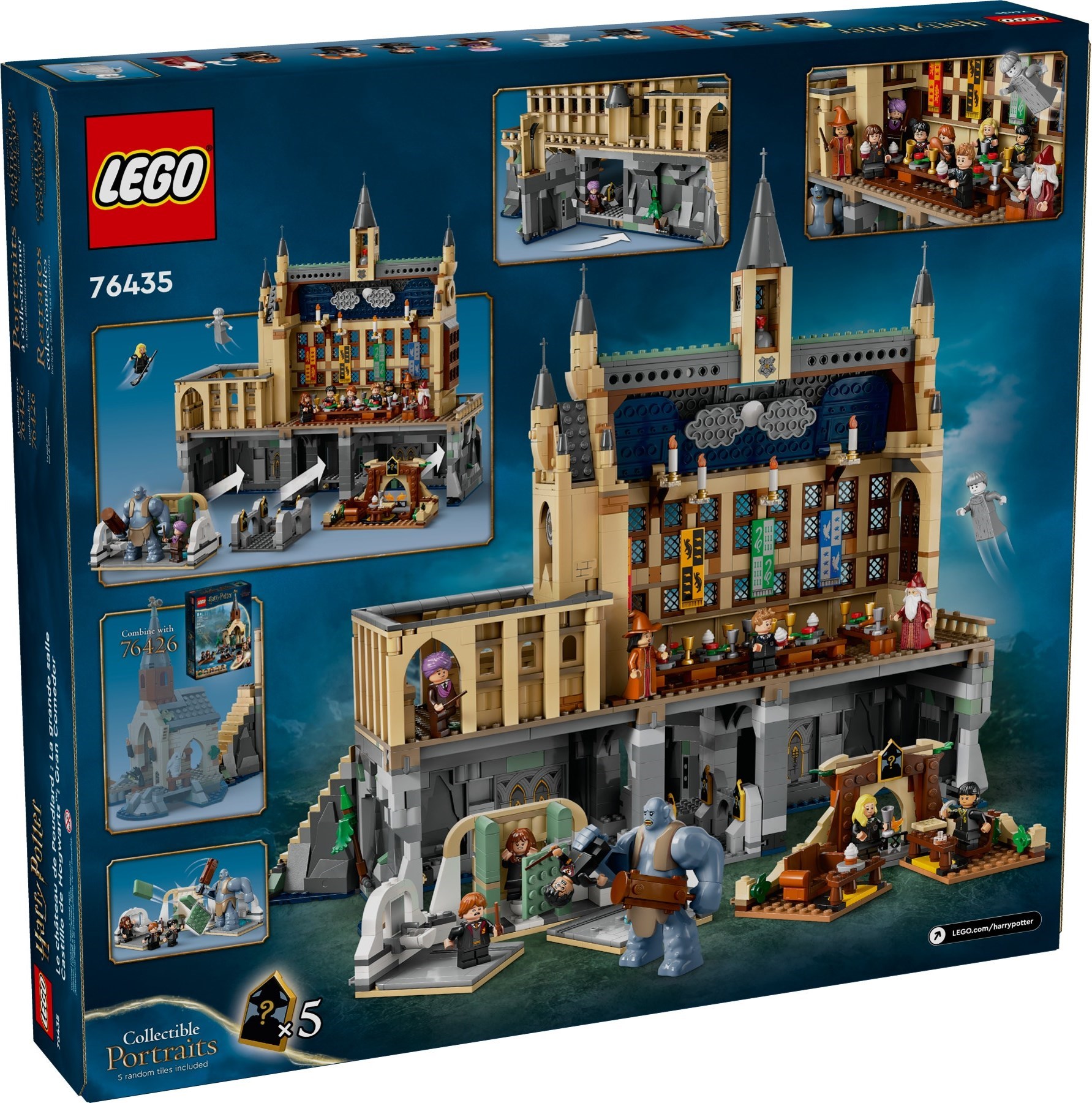 Hogwarts Castle: The Great Hall 76435 - hình ảnh tổng thể bộ LEGO