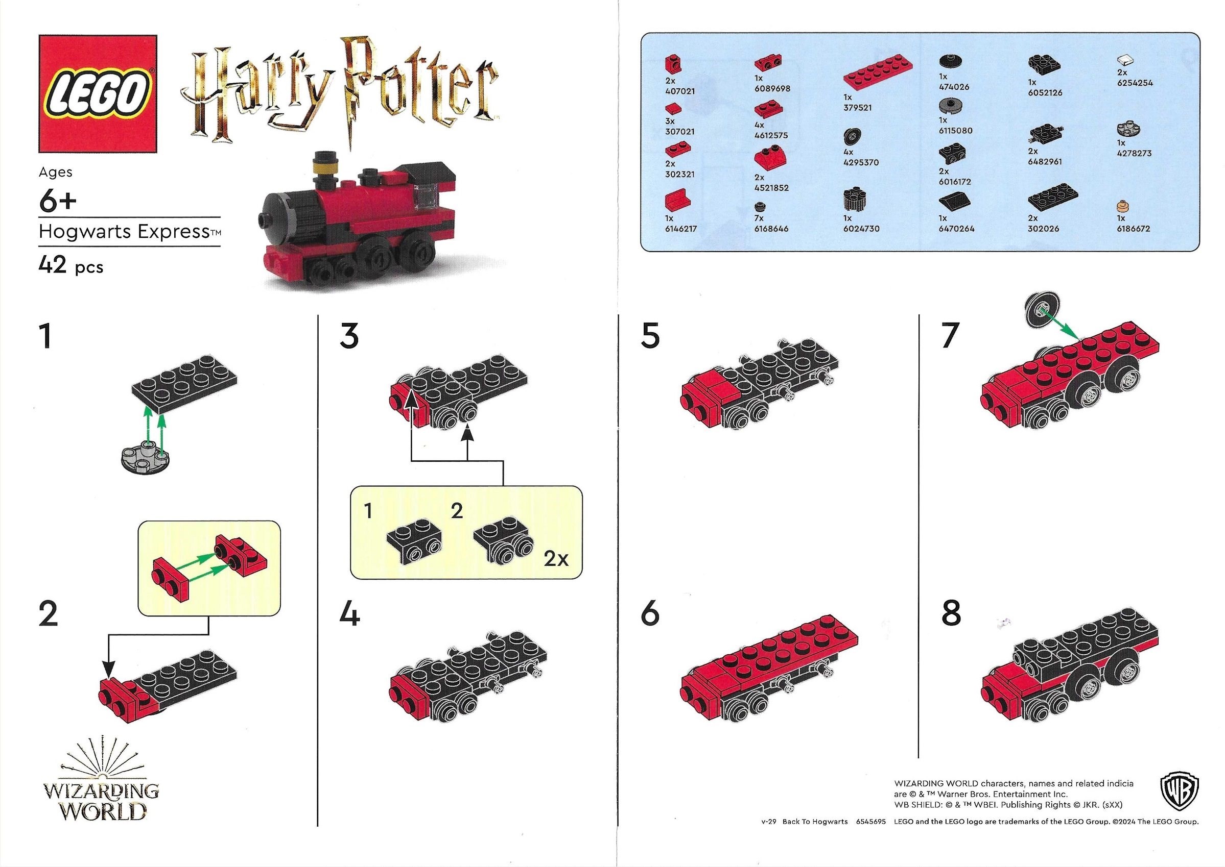 Hogwarts Express 6545695 - hình ảnh tổng thể bộ LEGO