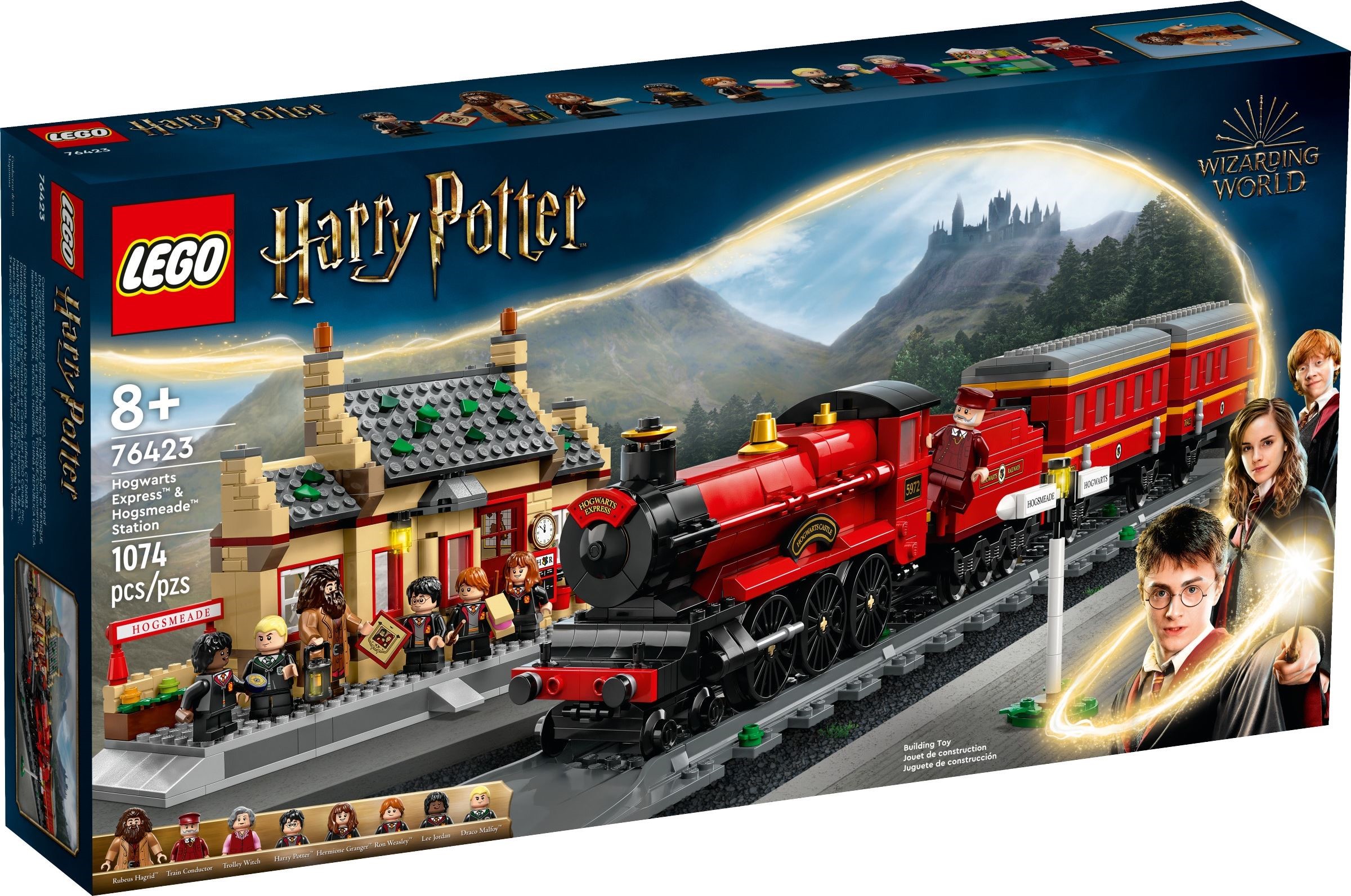 Hogwarts Express & Hogsmeade Station 76423 - hình ảnh tổng thể bộ LEGO