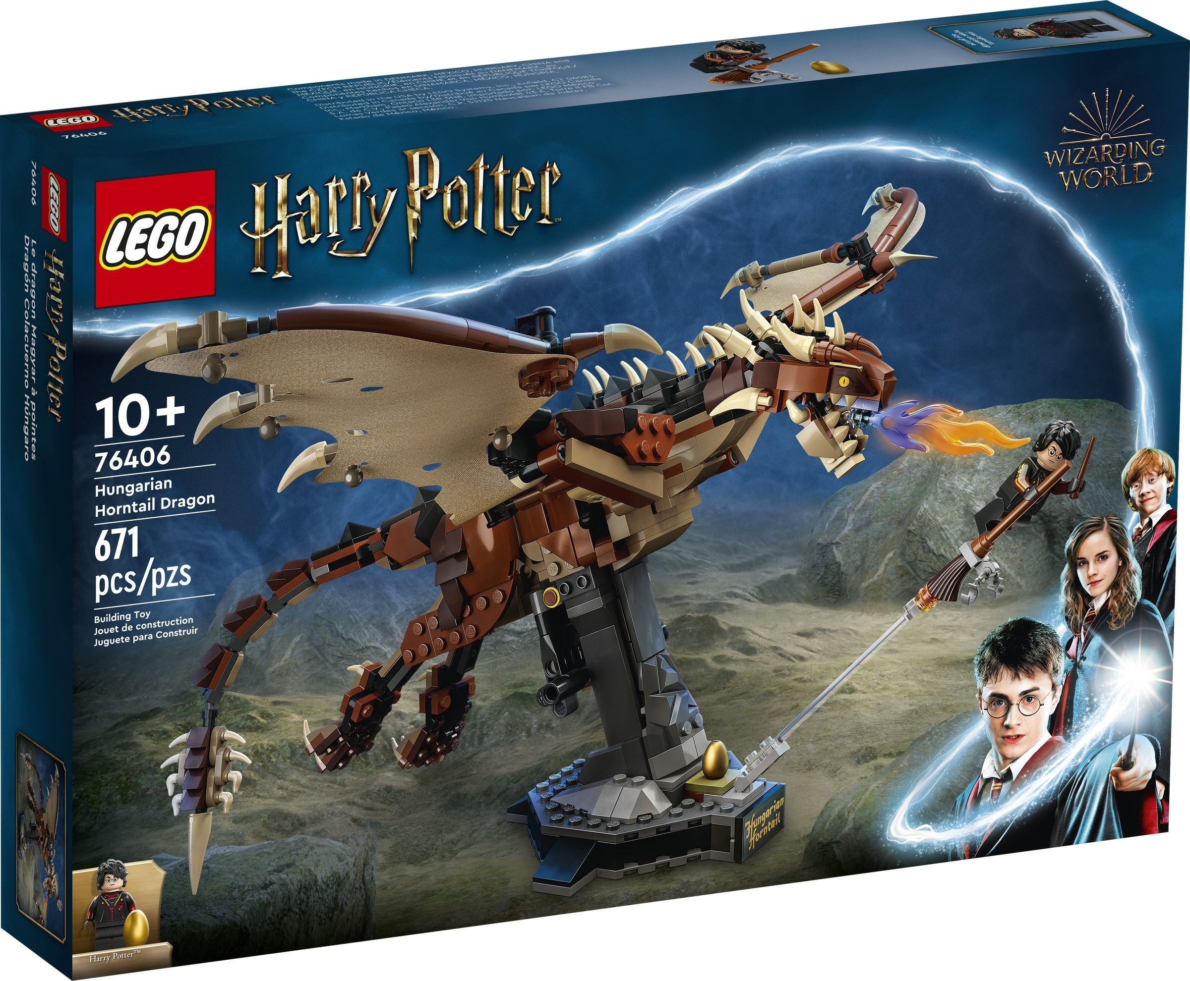 Hungarian Horntail Dragon 76406 - hình ảnh tổng thể bộ LEGO
