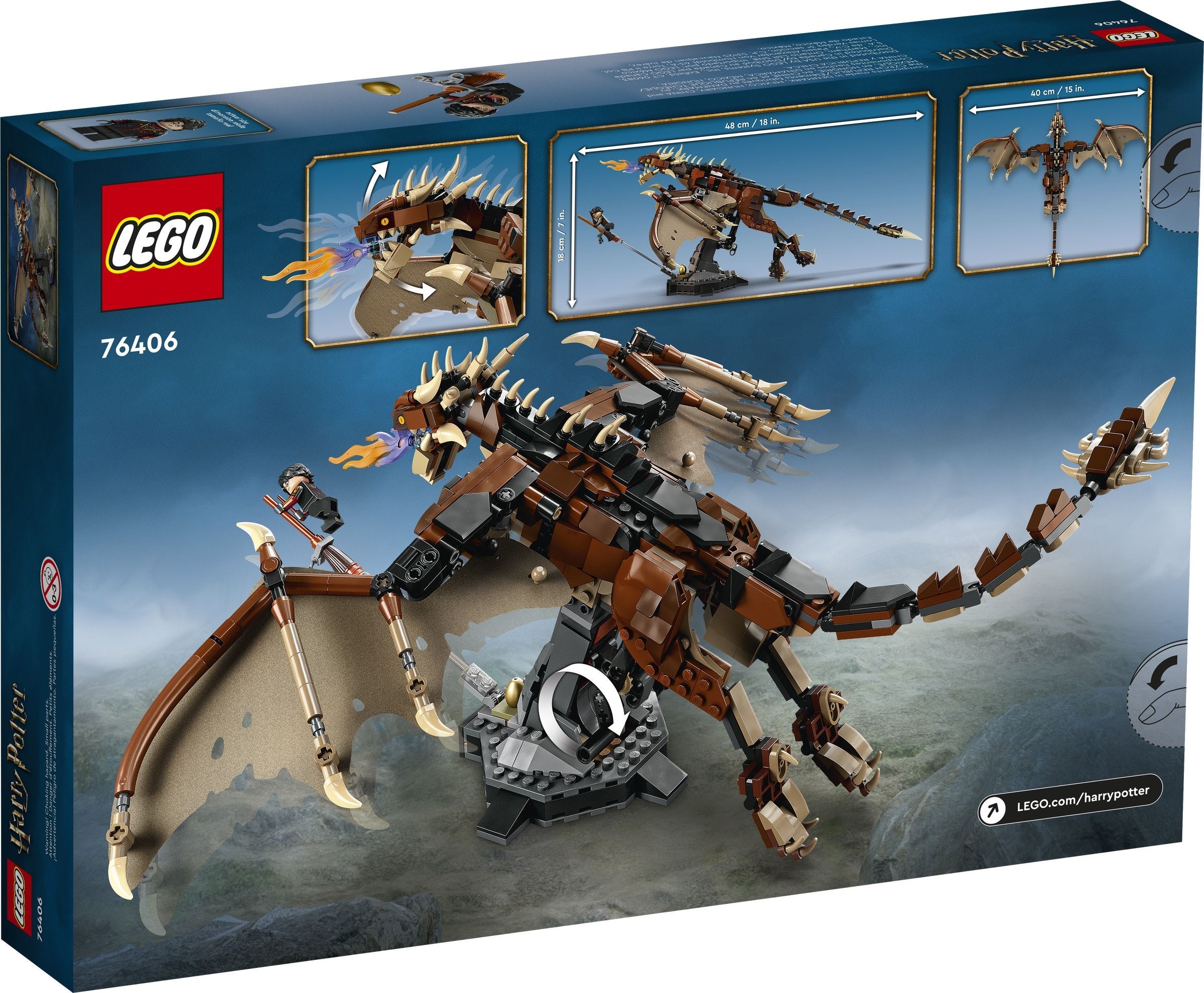 Hungarian Horntail Dragon 76406 - hình ảnh chi tiết bộ LEGO