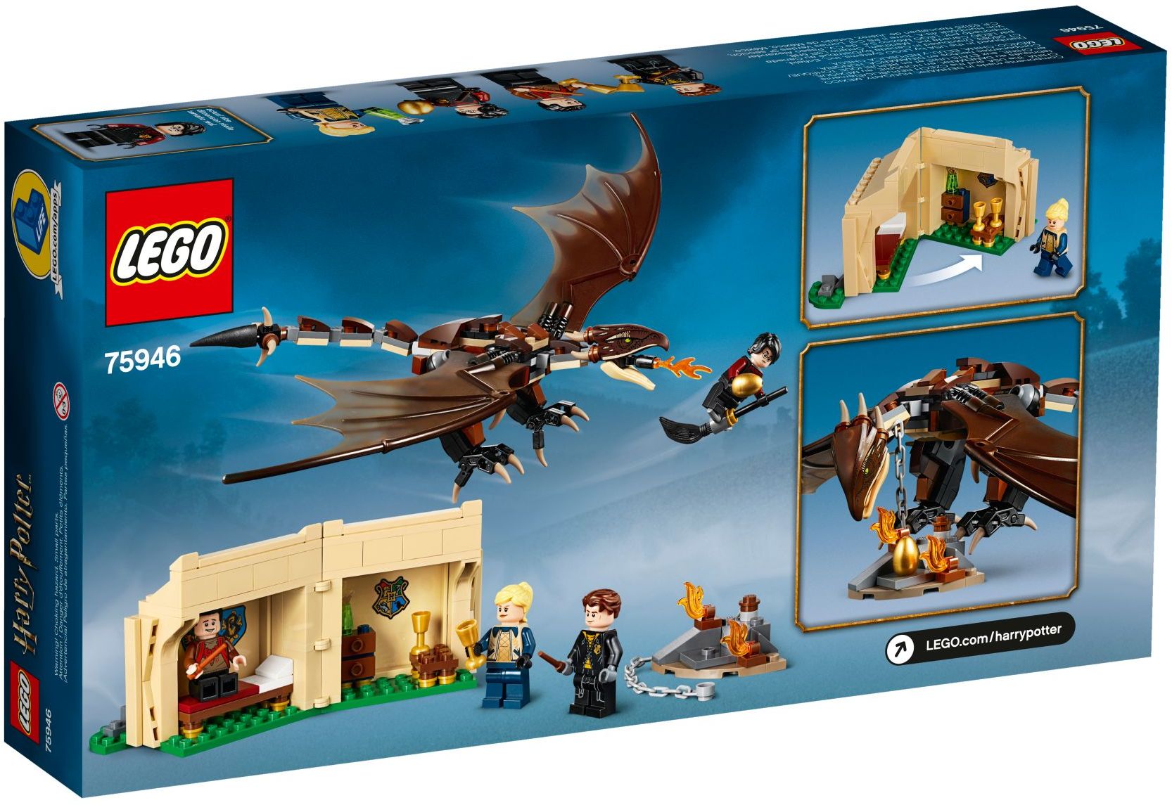 Hungarian Horntail Triwizard Challenge 75946 - góc nhìn khác của bộ LEGO