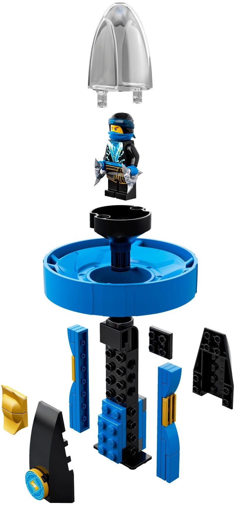 Jay - Spinjitzu Master 70635 - hình ảnh tổng thể bộ LEGO