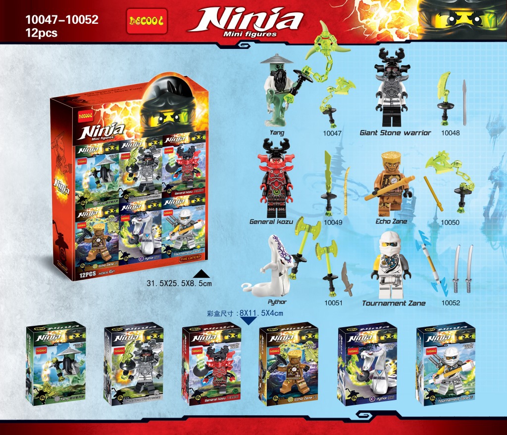 积思JiSi 10047、积思JiSi 10048、积思JiSi 10049、积思JiSi 10050、积思JiSi 10051、积思JiSi 10052  - hình ảnh tổng thể bộ LEGO