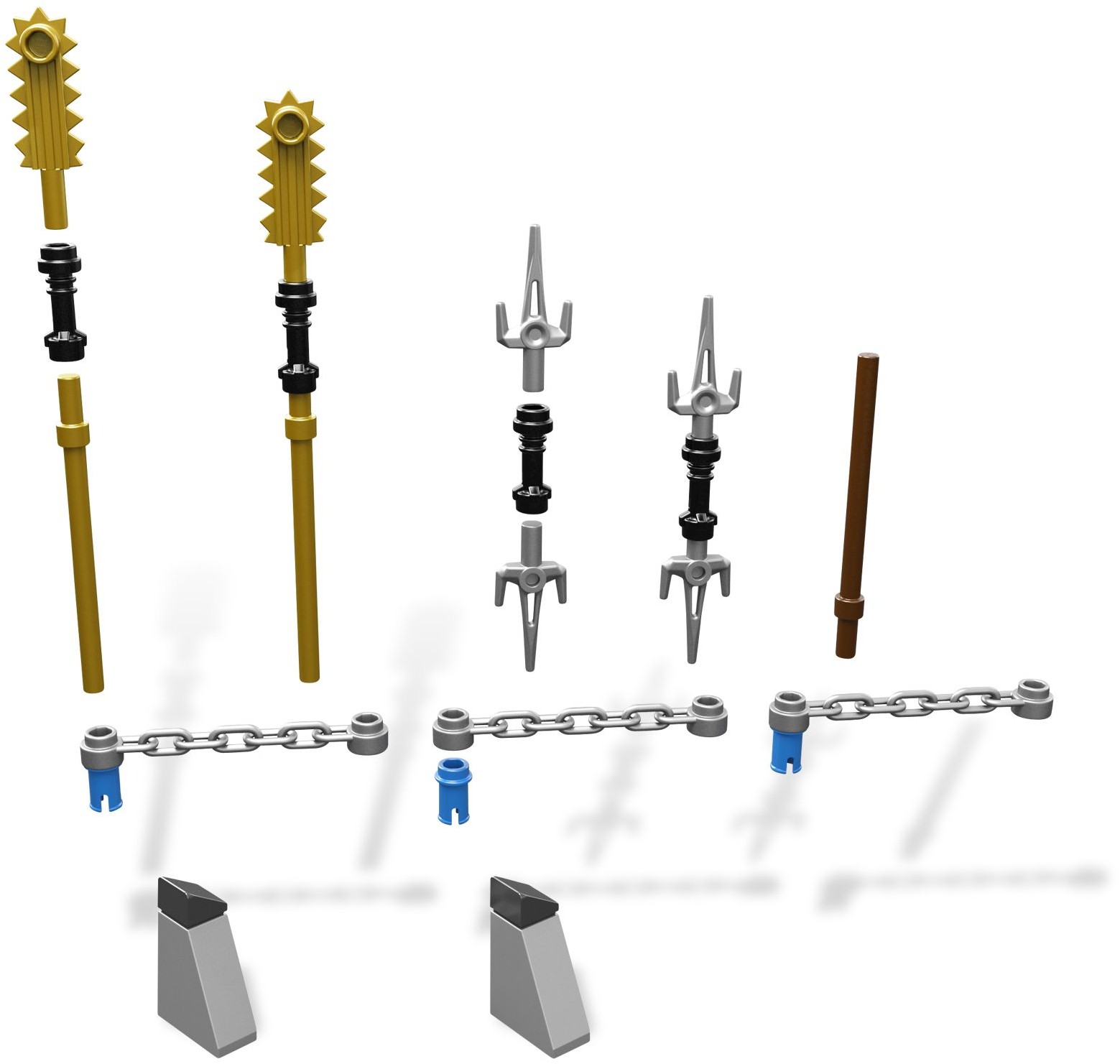 Kendo Cole 9551 - hình ảnh tổng thể bộ LEGO