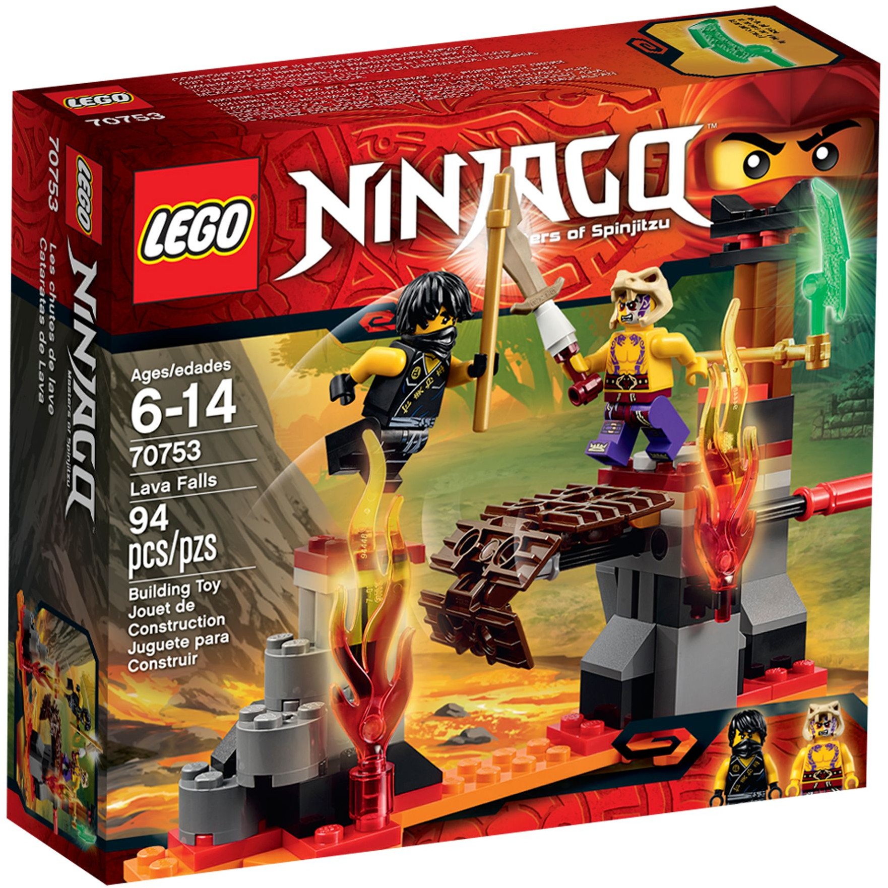 Lava Falls 70753 - hình ảnh tổng thể bộ LEGO