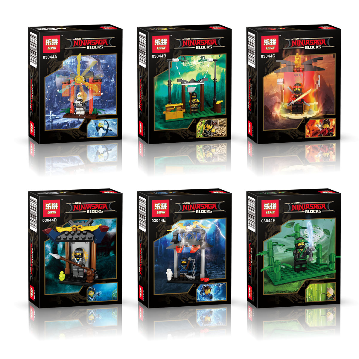 乐拼LEPIN 03044A、乐拼LEPIN 03044B、乐拼LEPIN 03044C、乐拼LEPIN 03044D、乐拼LEPIN 03044E、乐拼LEPIN 03044F  - góc nhìn khác của bộ LEGO