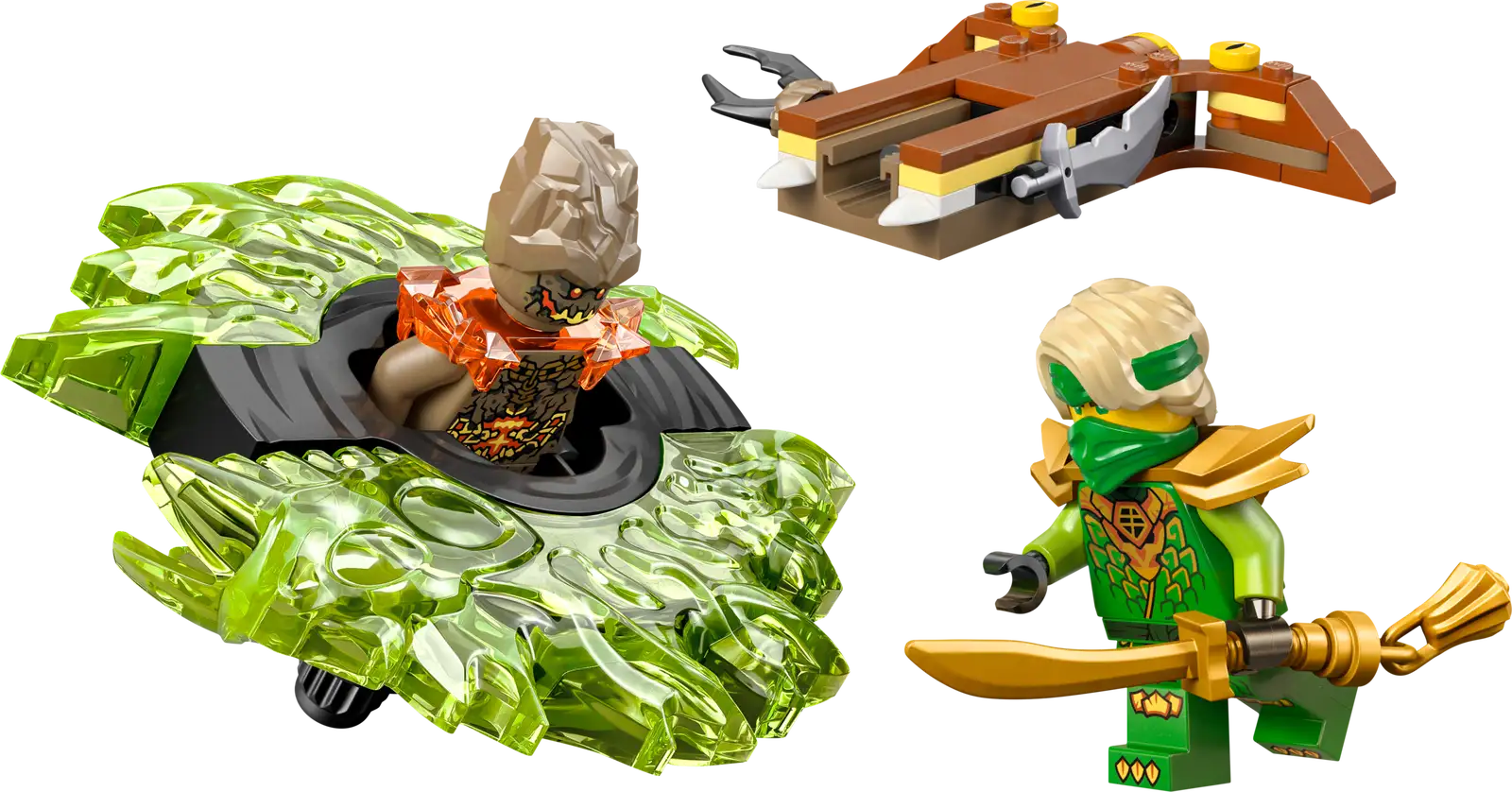 Lloyd vs. Elemental Monster Spinner 71850 - hình ảnh tổng thể bộ LEGO