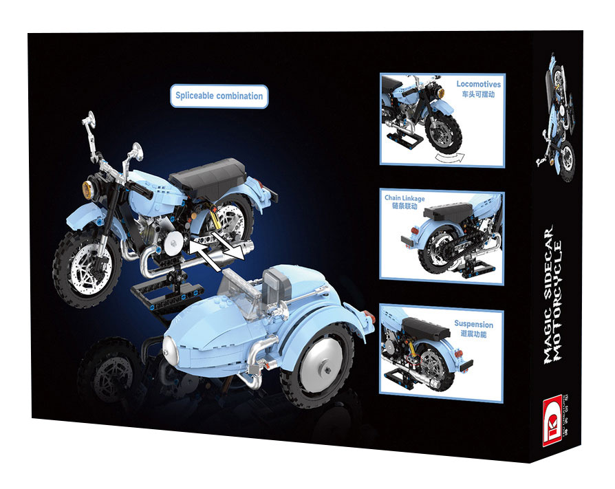 Magic Sidecar Motorcycle  - hình ảnh chi tiết bộ LEGO
