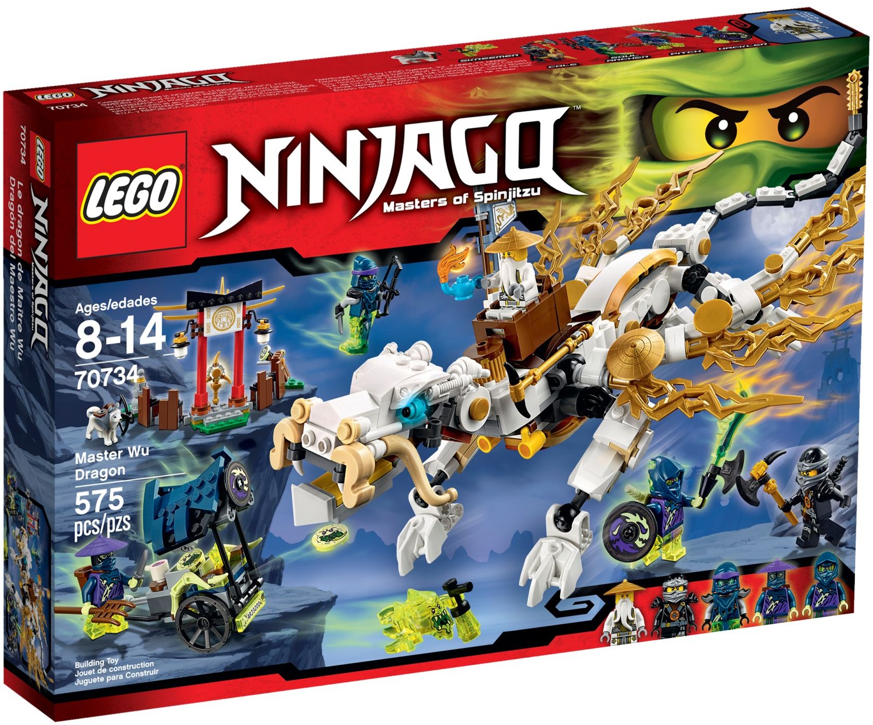 Master Wu Dragon 70734 - hình ảnh tổng thể bộ LEGO