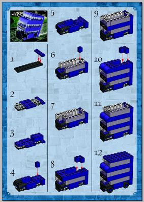 Mini Harry Potter Knight Bus 4695 - góc nhìn khác của bộ LEGO
