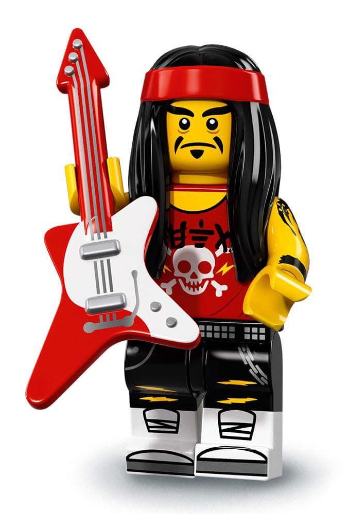 minifigures：Gong & Guitar Rocker 71019 - hình ảnh tổng thể bộ LEGO