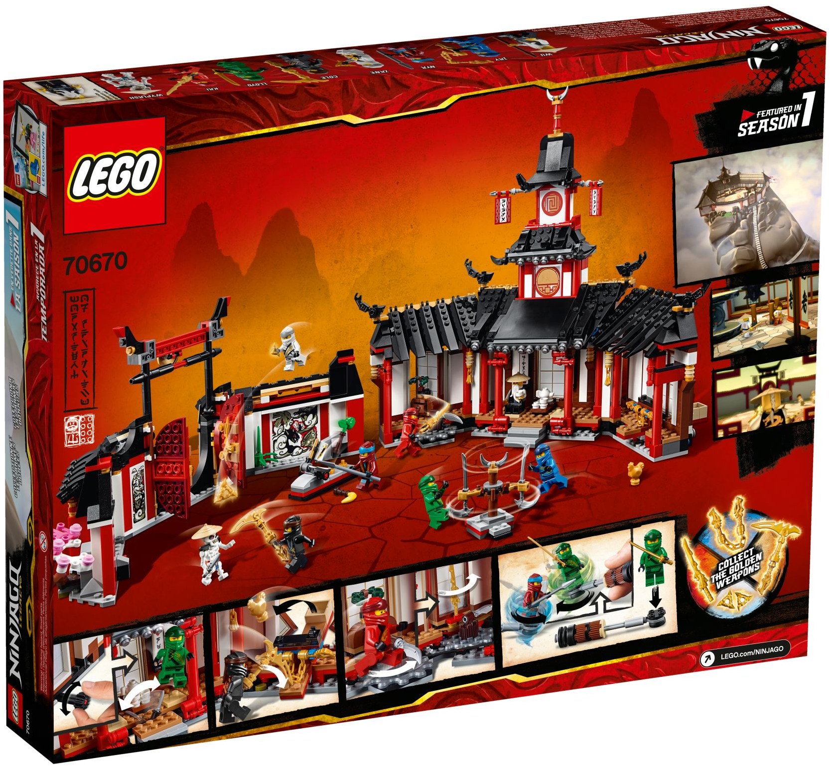 Monastery of Spinjitzu 70670 - góc nhìn khác của bộ LEGO