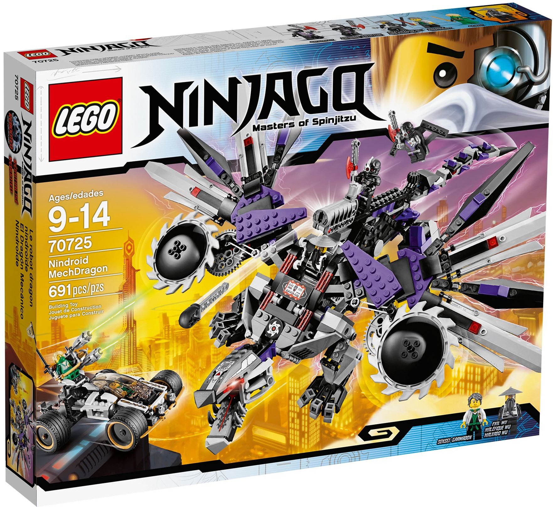 Nindroid MechDragon 70725 - hình ảnh chi tiết bộ LEGO