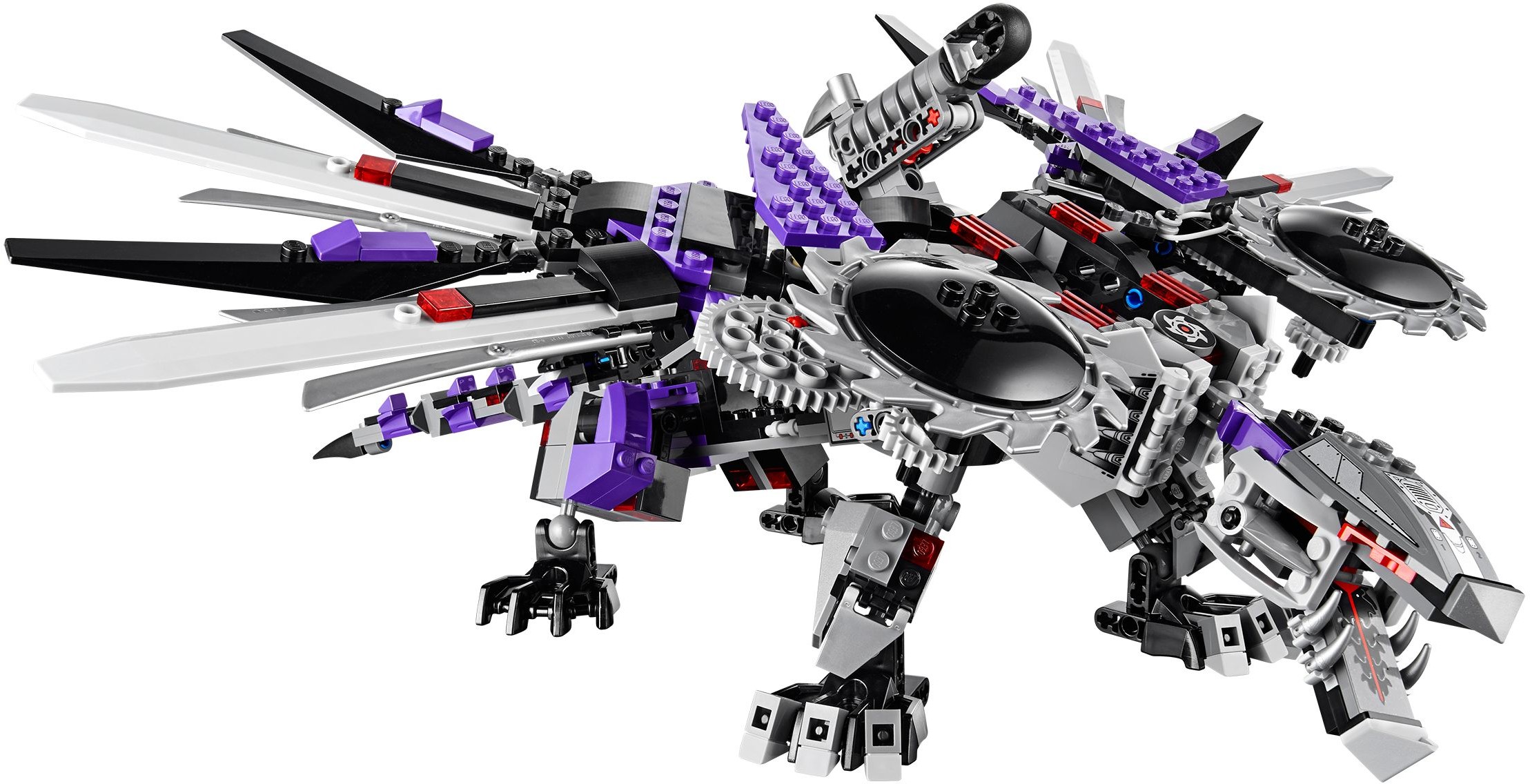 Nindroid MechDragon 70725 - góc nhìn khác của bộ LEGO