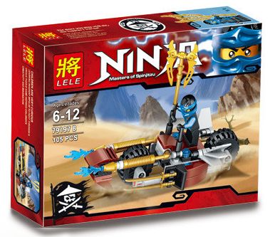 Ninja Bike Chase - hình ảnh tổng thể bộ LEGO
