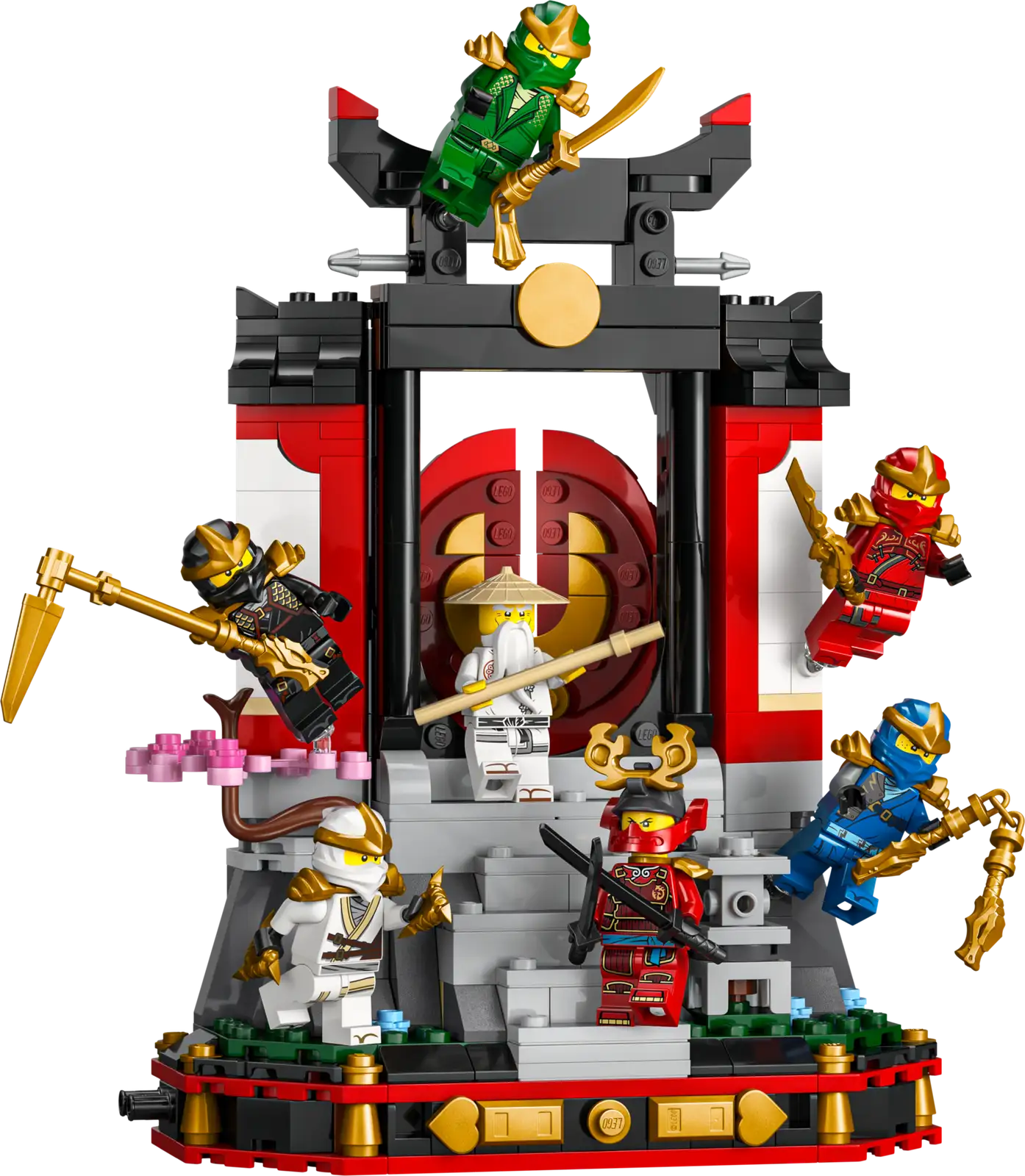 Ninja Character Display 71866 - hình ảnh tổng thể bộ LEGO