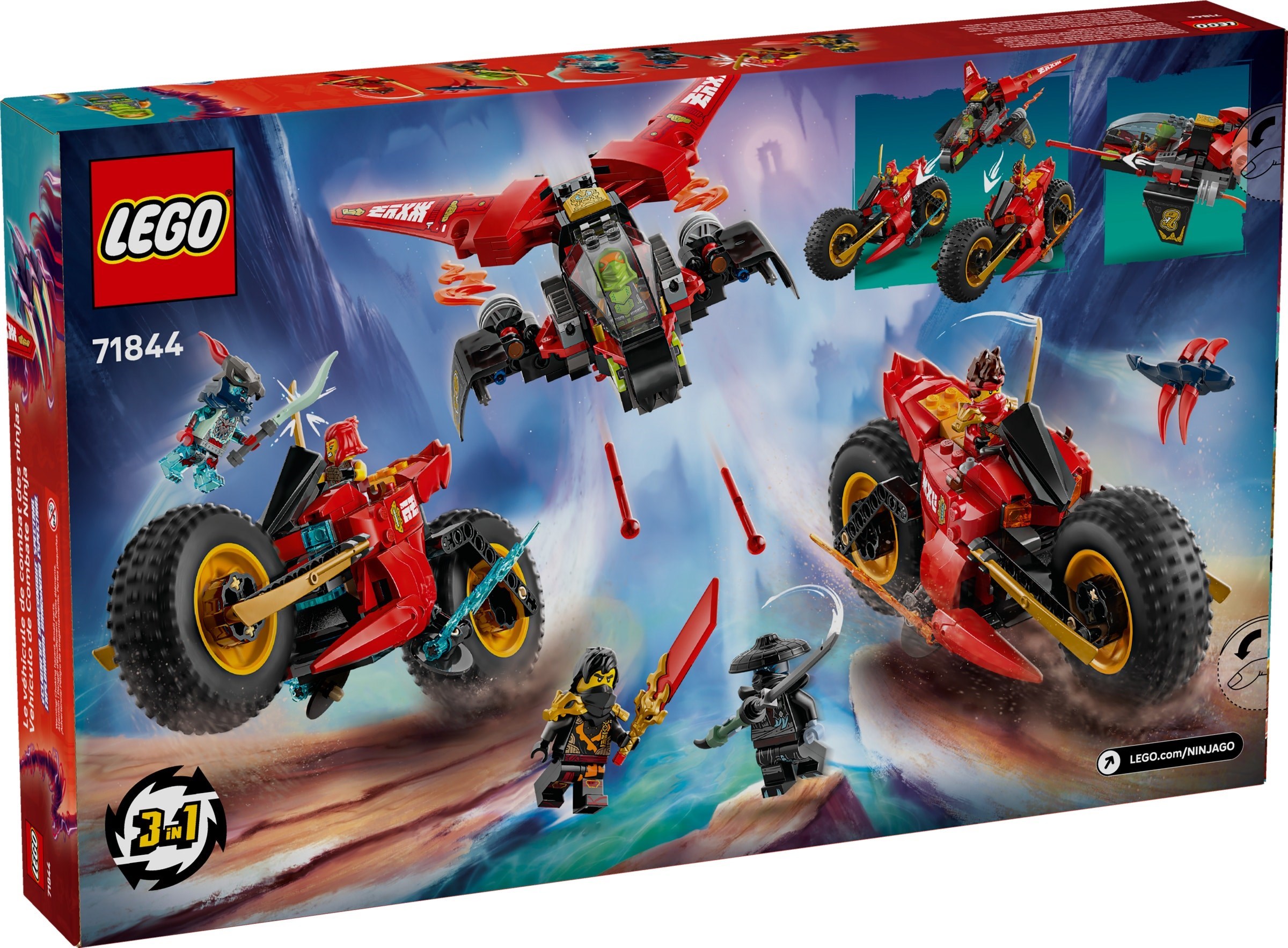 Ninja Combat Vehicle 71844 - hình ảnh chi tiết bộ LEGO