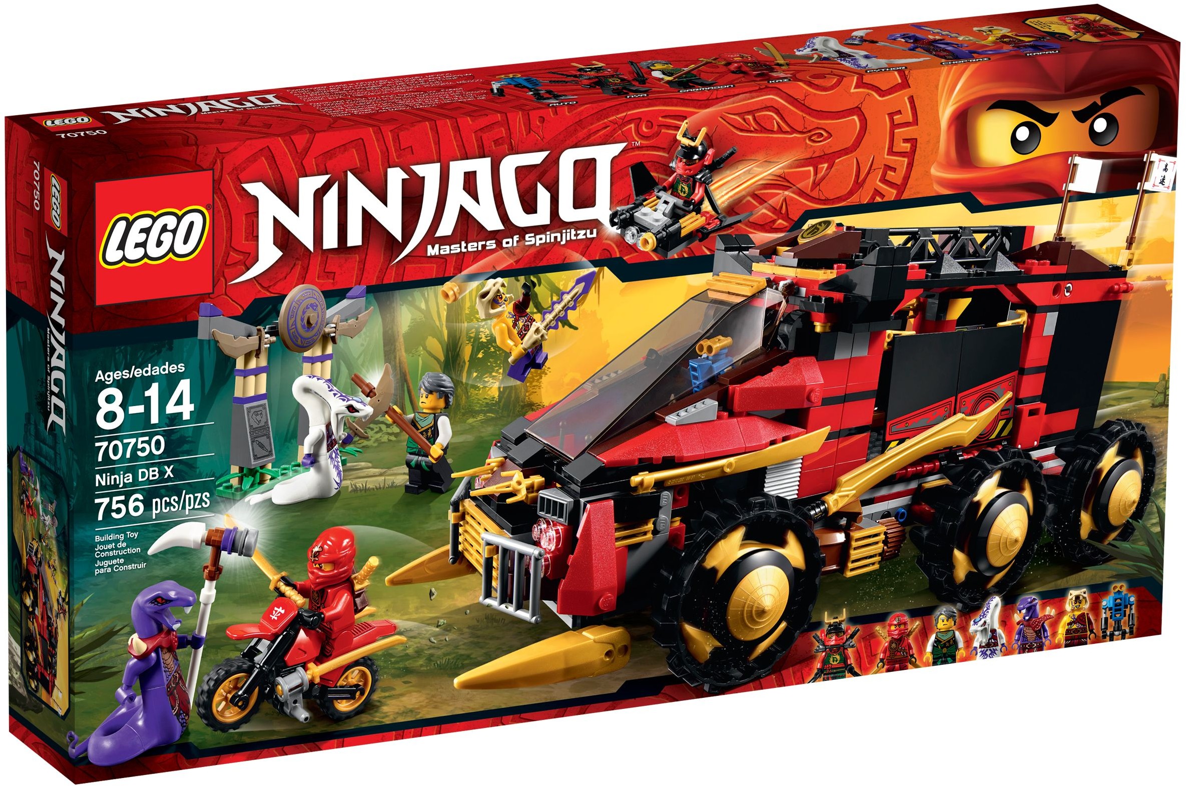 Ninja DB X 70750 - hình ảnh tổng thể bộ LEGO