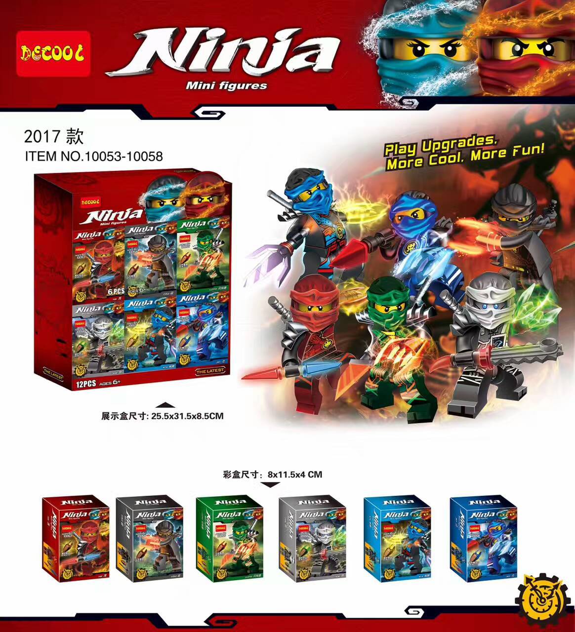 Ninja Mini figures  - hình ảnh tổng thể bộ LEGO