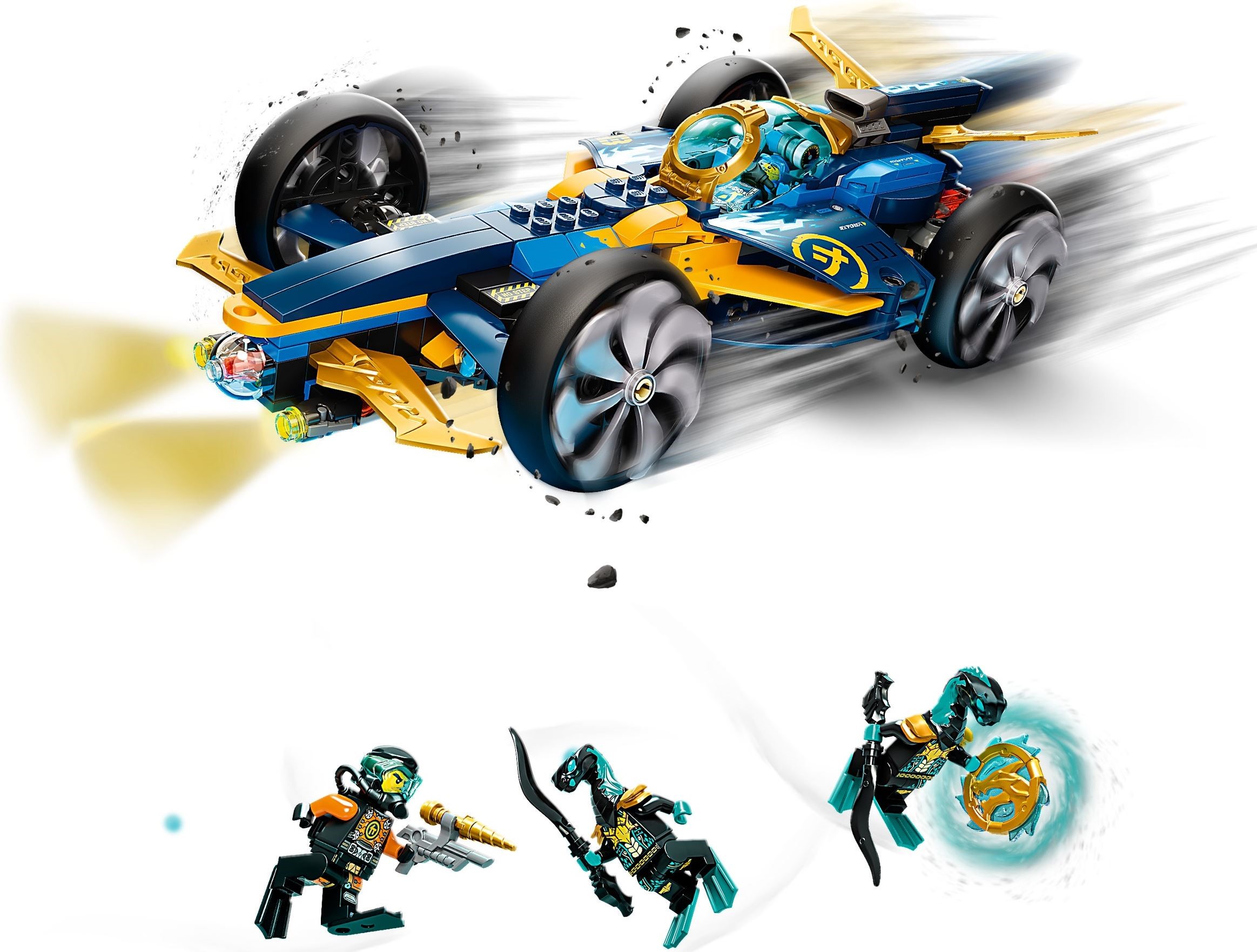 Ninja Sub Speeder 71752 - hình ảnh tổng thể bộ LEGO