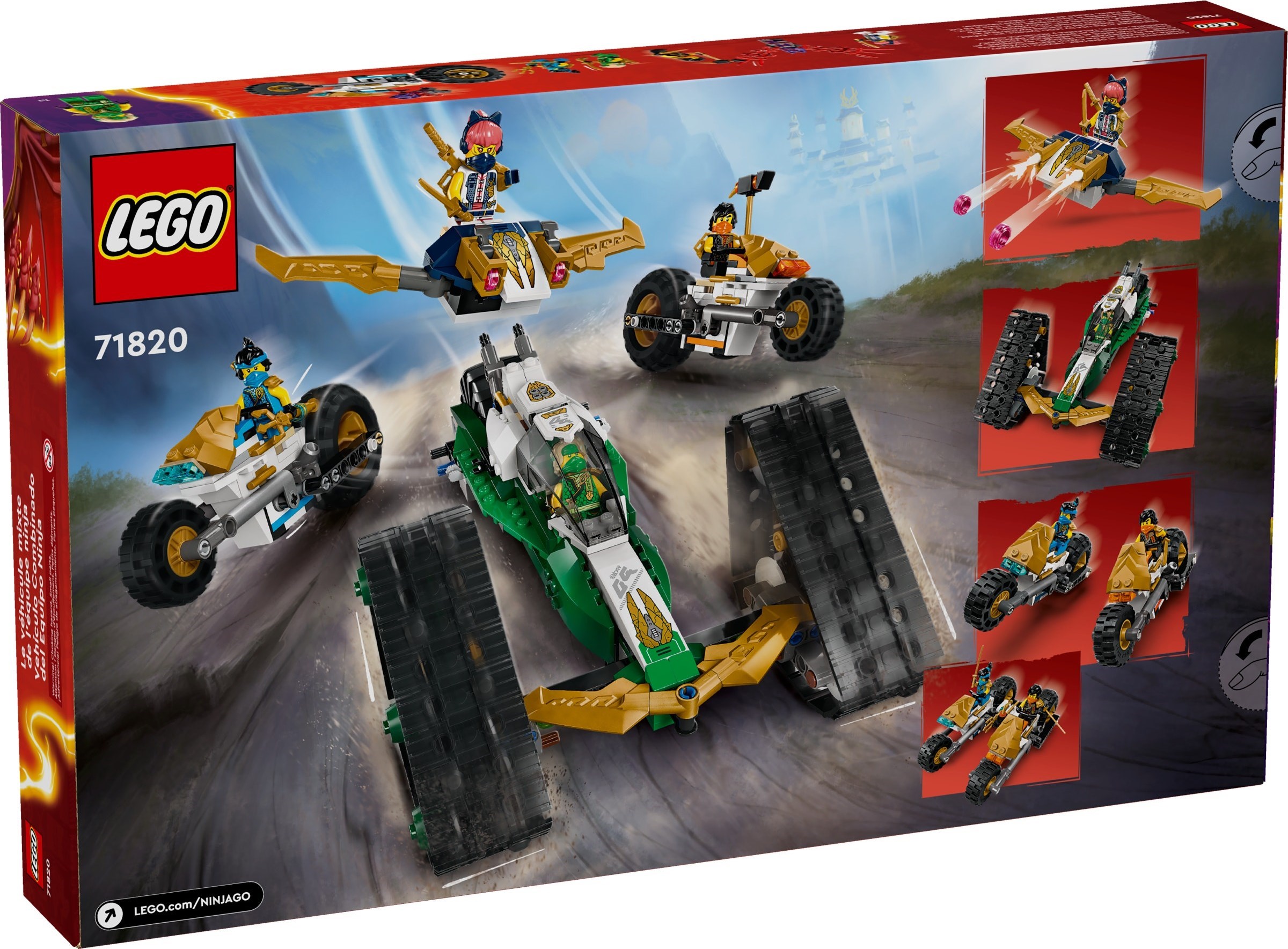Ninja Team Combo Vehicle 71820 - hình ảnh chi tiết bộ LEGO