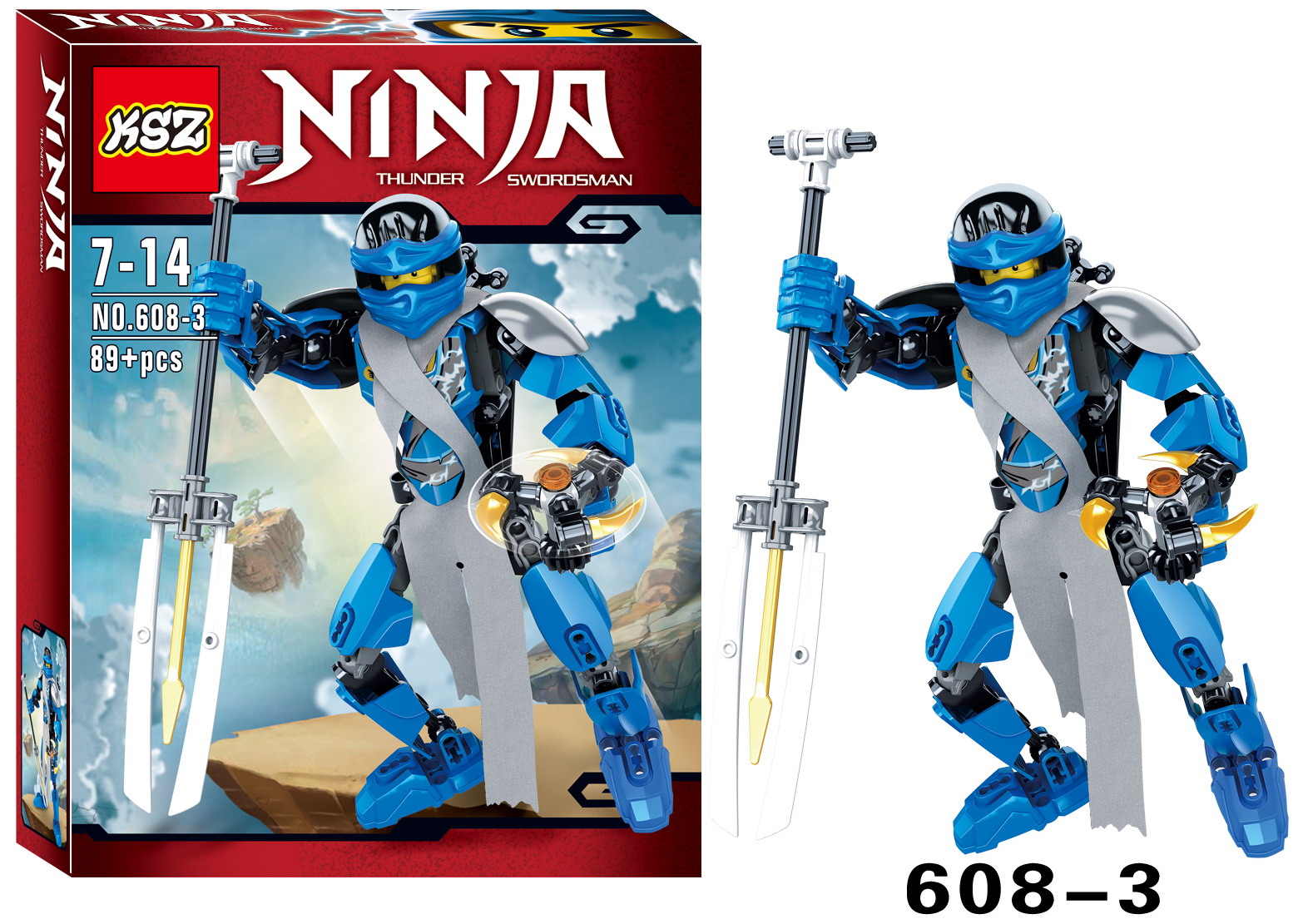 Ninja：Thunder Swordsman Jay Walker  - hình ảnh tổng thể bộ LEGO