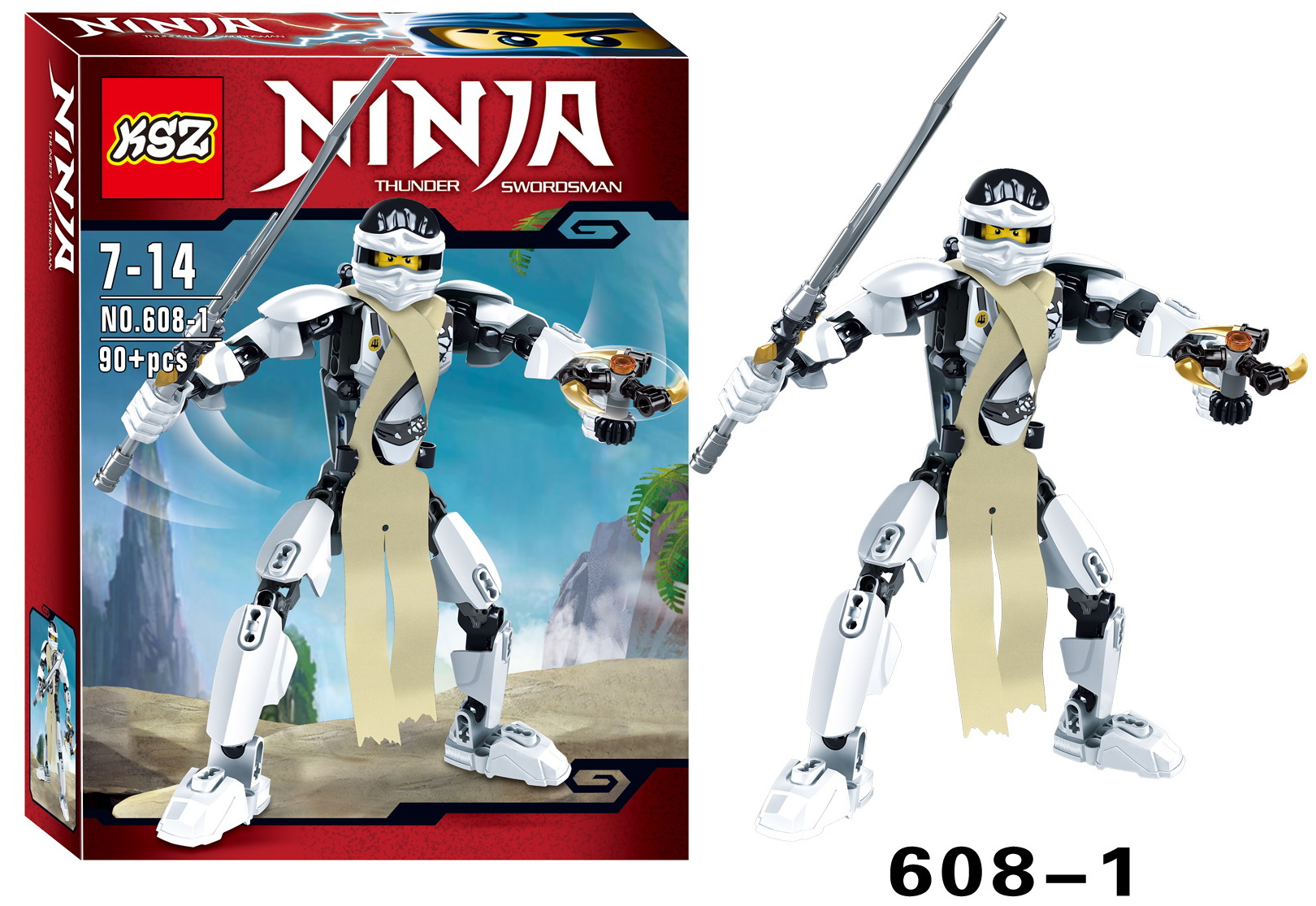 Ninja：Thunder Swordsman Zane  - hình ảnh tổng thể bộ LEGO