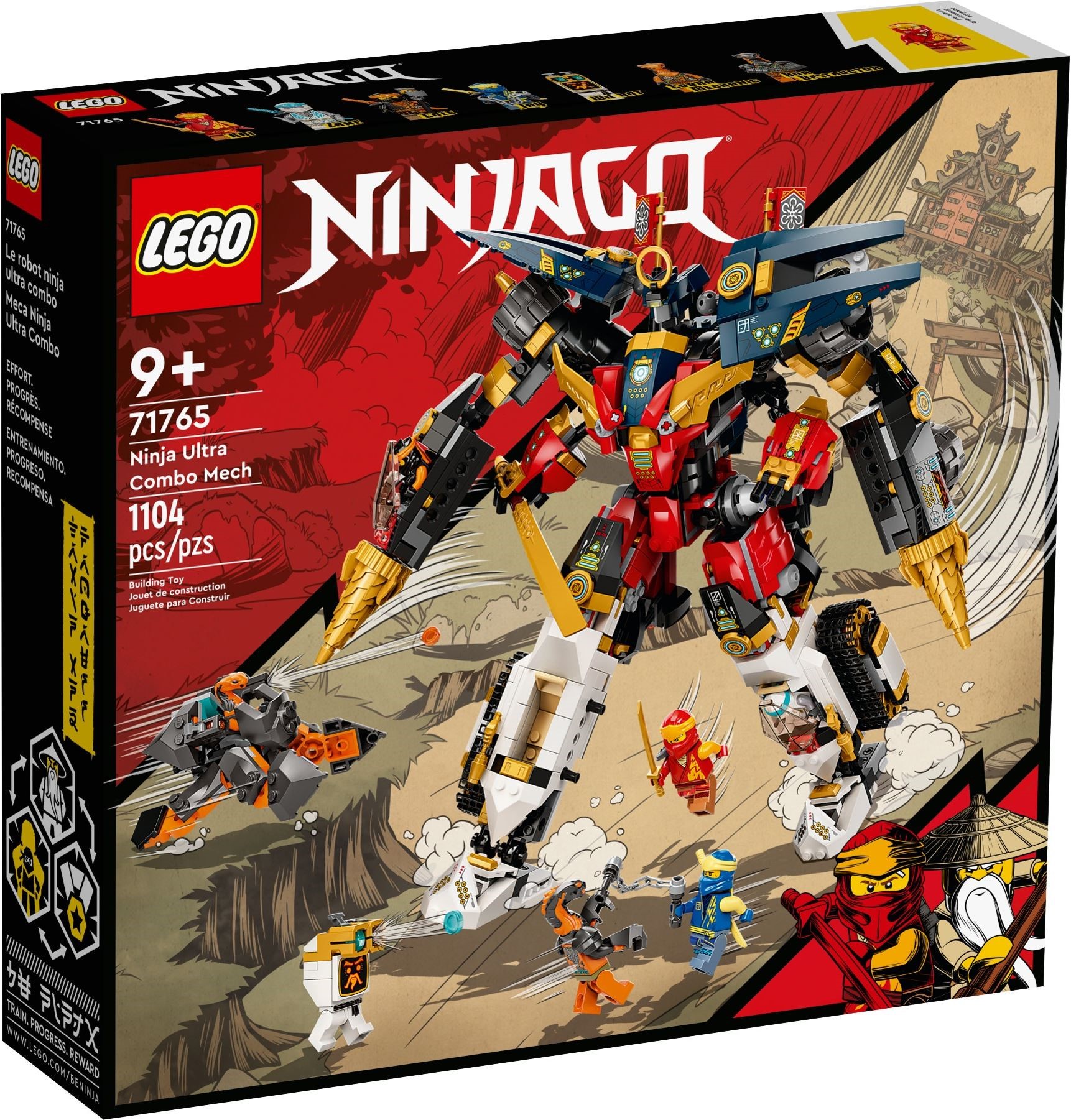 Ninja Ultra Combo Mech 71765 - hình ảnh tổng thể bộ LEGO