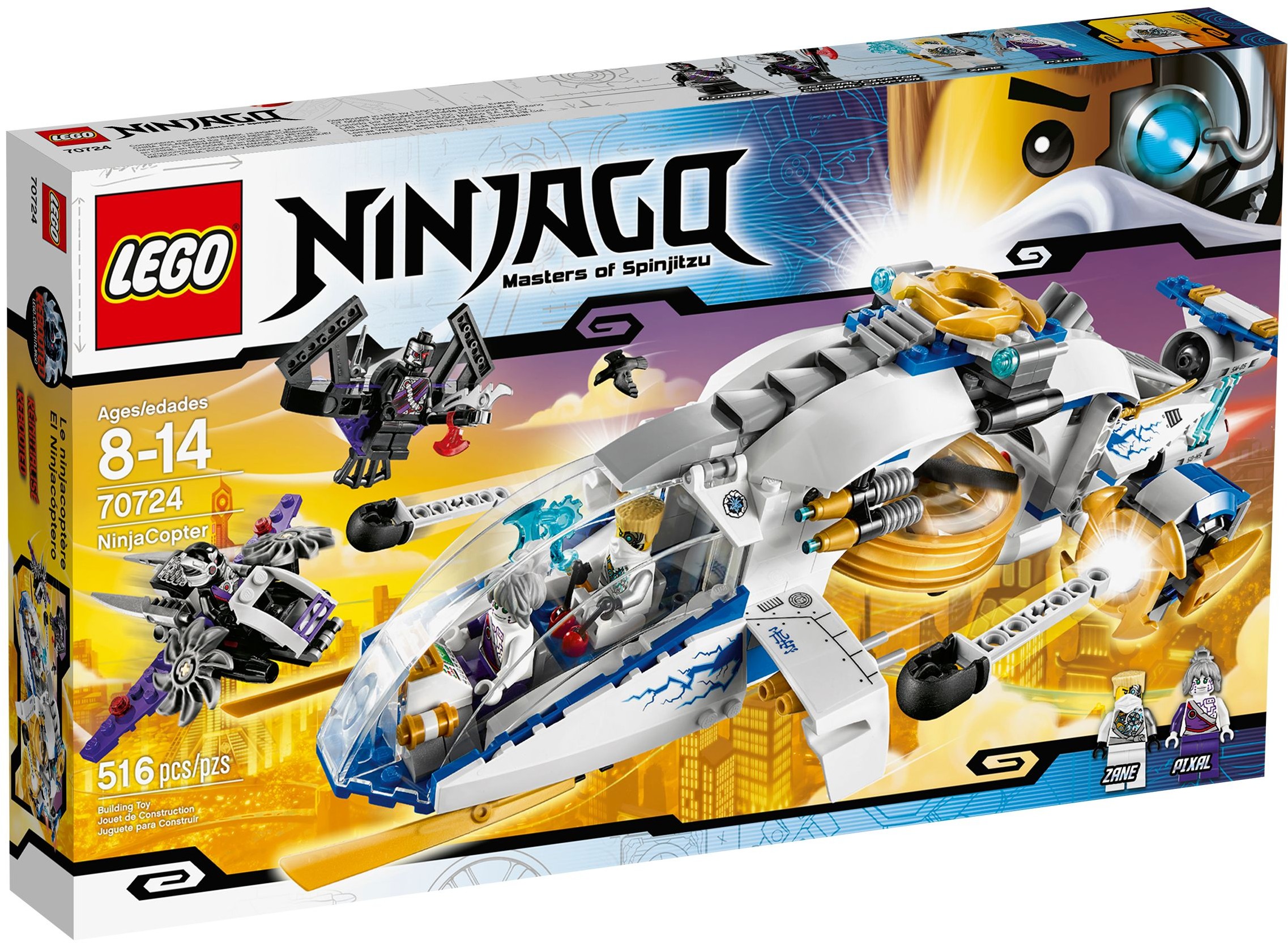 NinjaCopter 70724 - hình ảnh tổng thể bộ LEGO