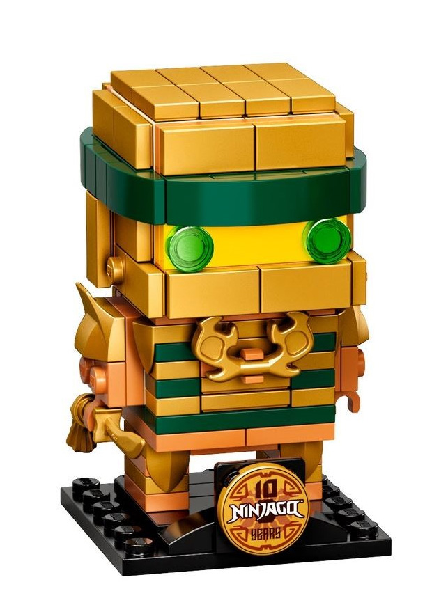 Ninjago 10th Anniversary BrickHeadz 40490 - góc nhìn khác của bộ LEGO
