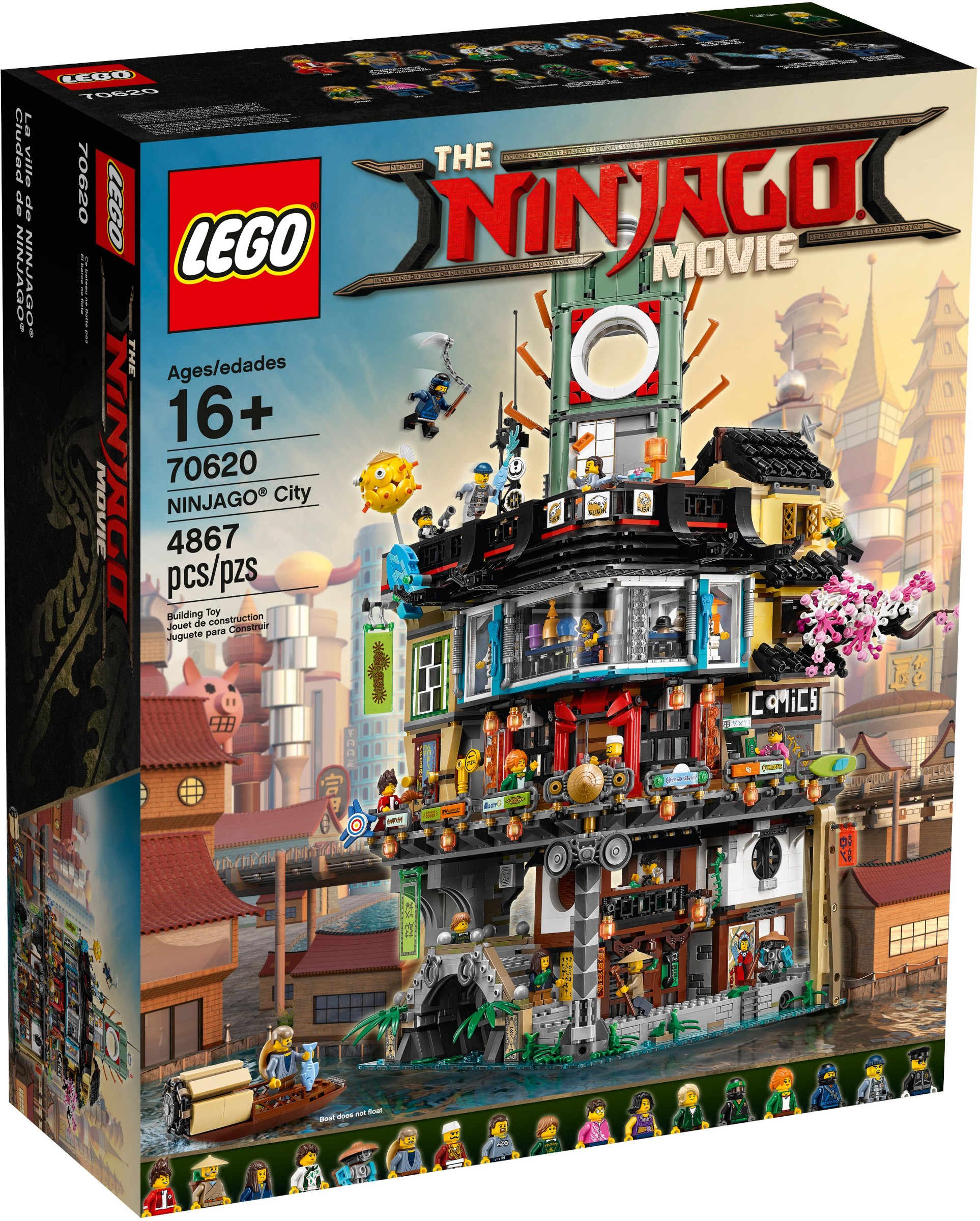 NINJAGO City 70620 - hình ảnh tổng thể bộ LEGO