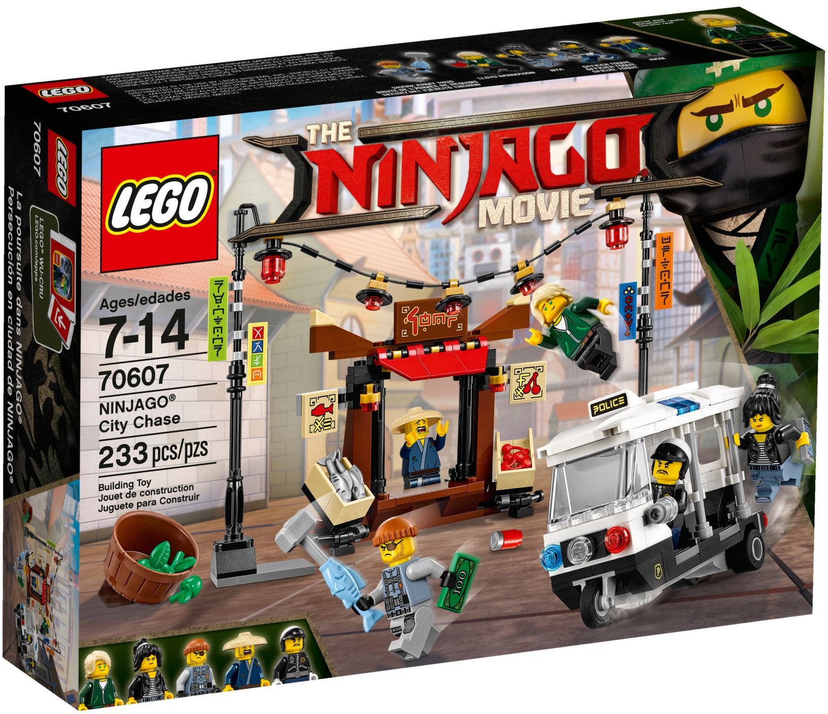 NINJAGO City Chase 70607 - hình ảnh tổng thể bộ LEGO