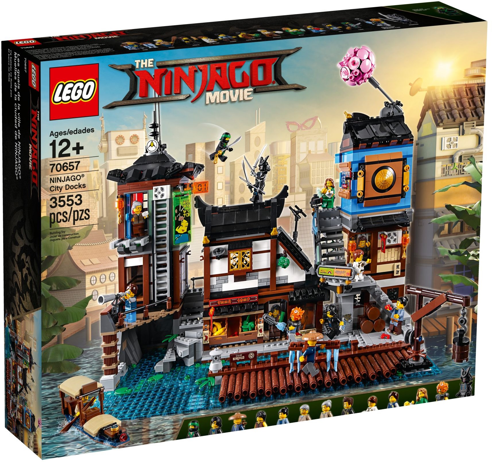 NINJAGO City Docks 70657 - hình ảnh tổng thể bộ LEGO