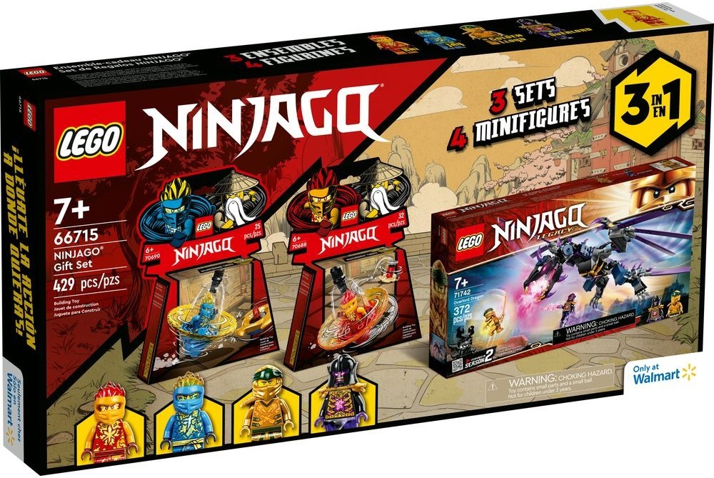 NINJAGO Gift Set 66715 - hình ảnh tổng thể bộ LEGO