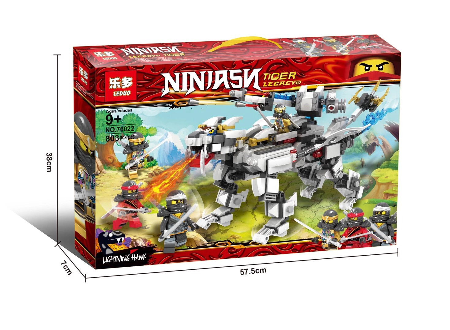Ninjasn Tiger Lecacy  - hình ảnh tổng thể bộ LEGO