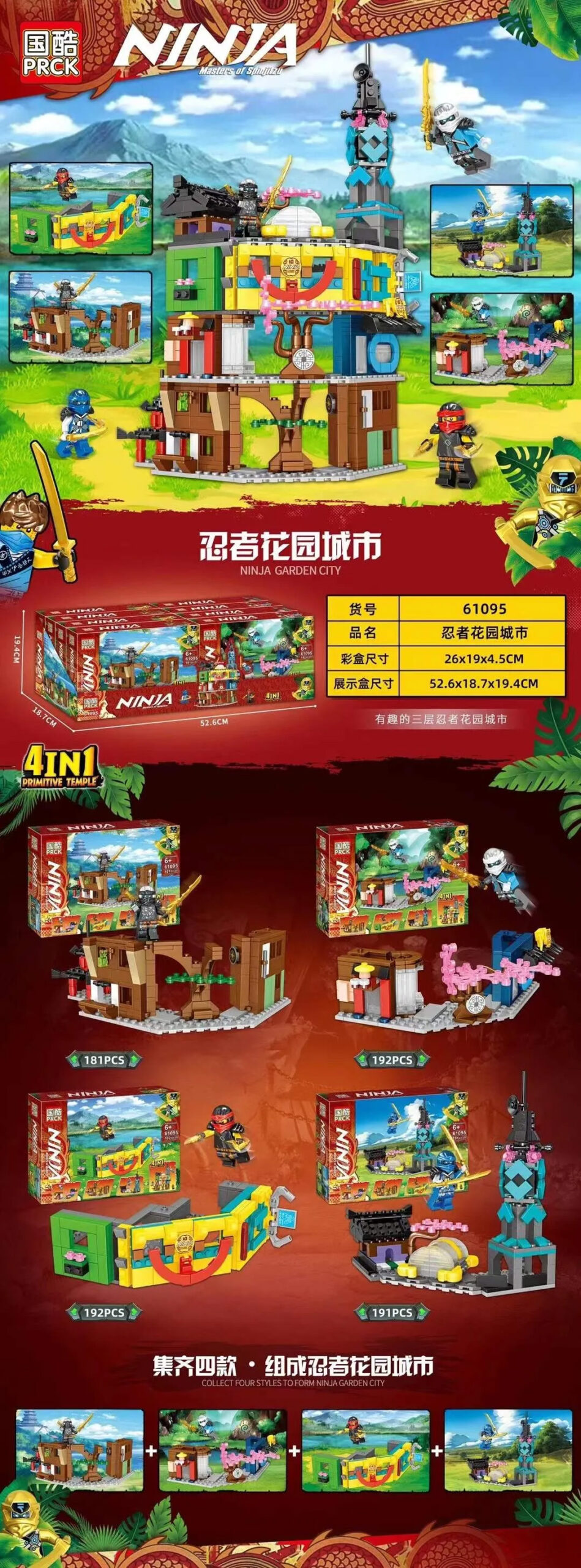 国酷PRCK 61095 - hình ảnh tổng thể bộ LEGO