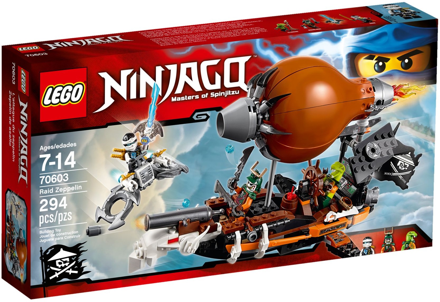 Raid Zeppelin 70603 - hình ảnh tổng thể bộ LEGO