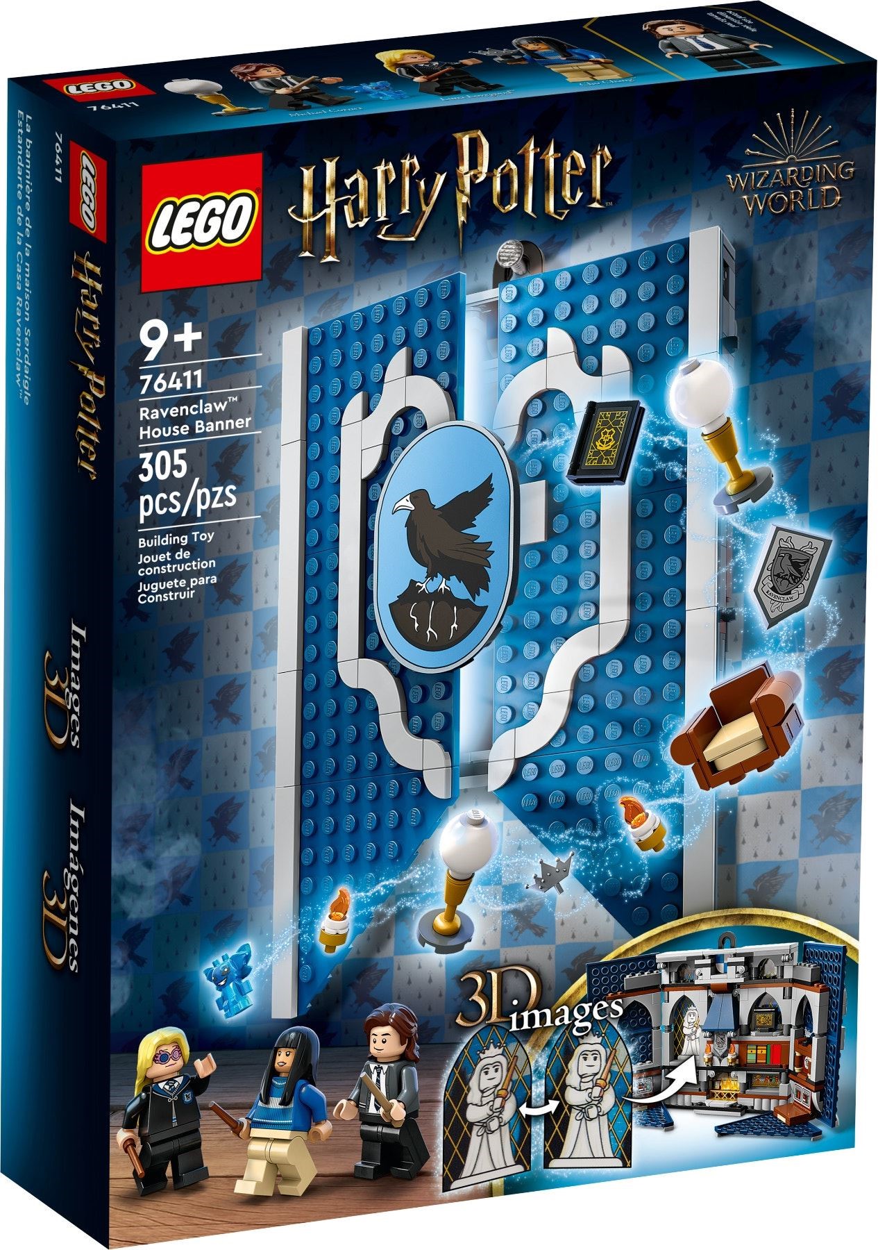 Ravenclaw House Banner 76411 - hình ảnh tổng thể bộ LEGO