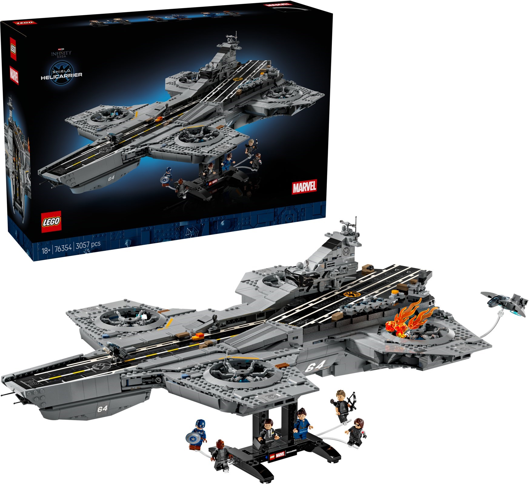 S.H.I.E.L.D. Helicarrier 76354 - hình ảnh tổng thể bộ LEGO