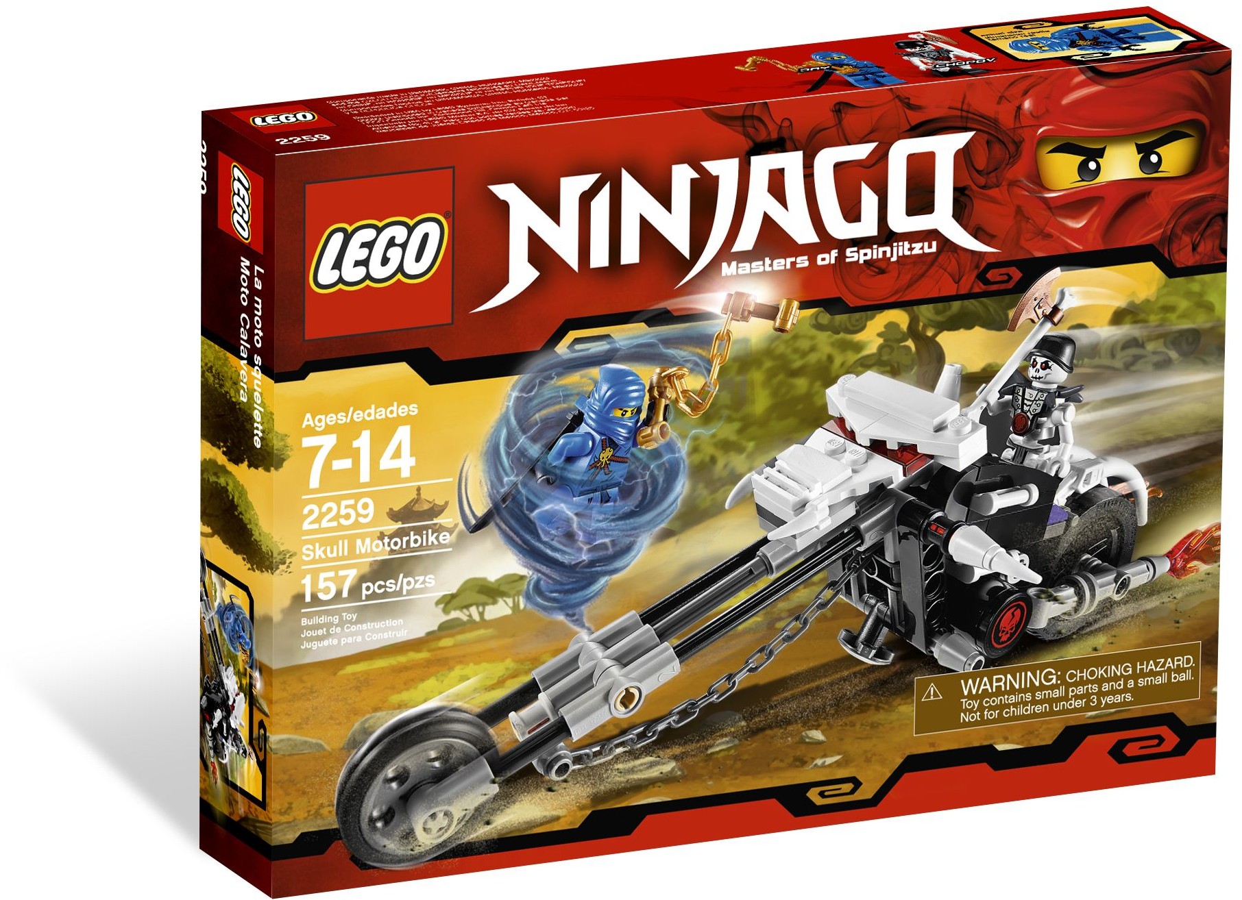 Skull Motorbike 2259 - hình ảnh tổng thể bộ LEGO