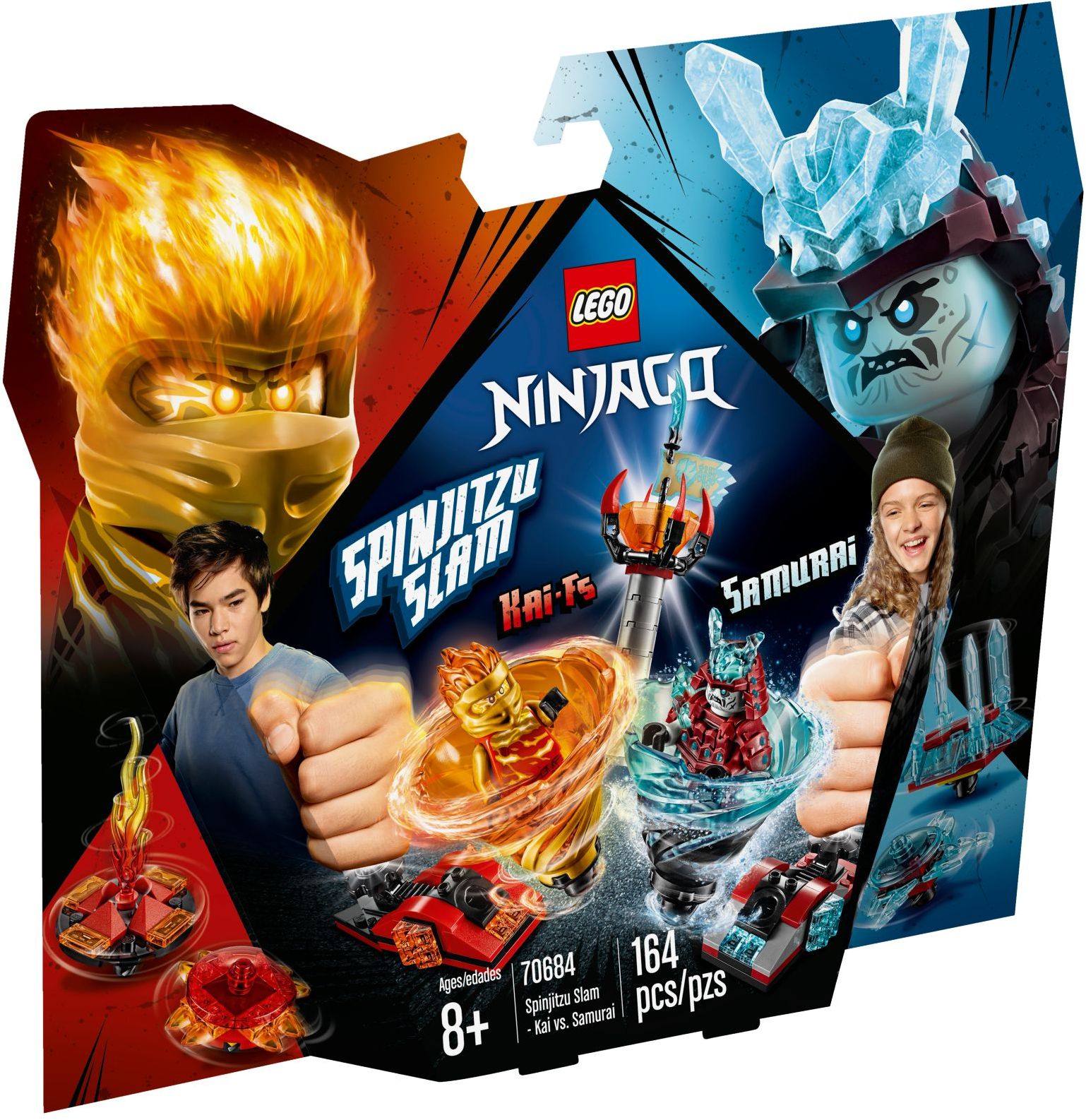Spinjitzu Slam - Kai vs. Samurai 70684 - góc nhìn khác của bộ LEGO