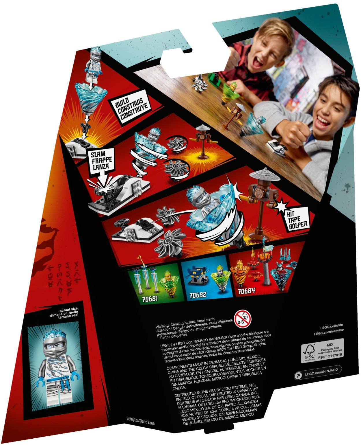 Spinjitzu Slam - Zane 70683 - góc nhìn khác của bộ LEGO