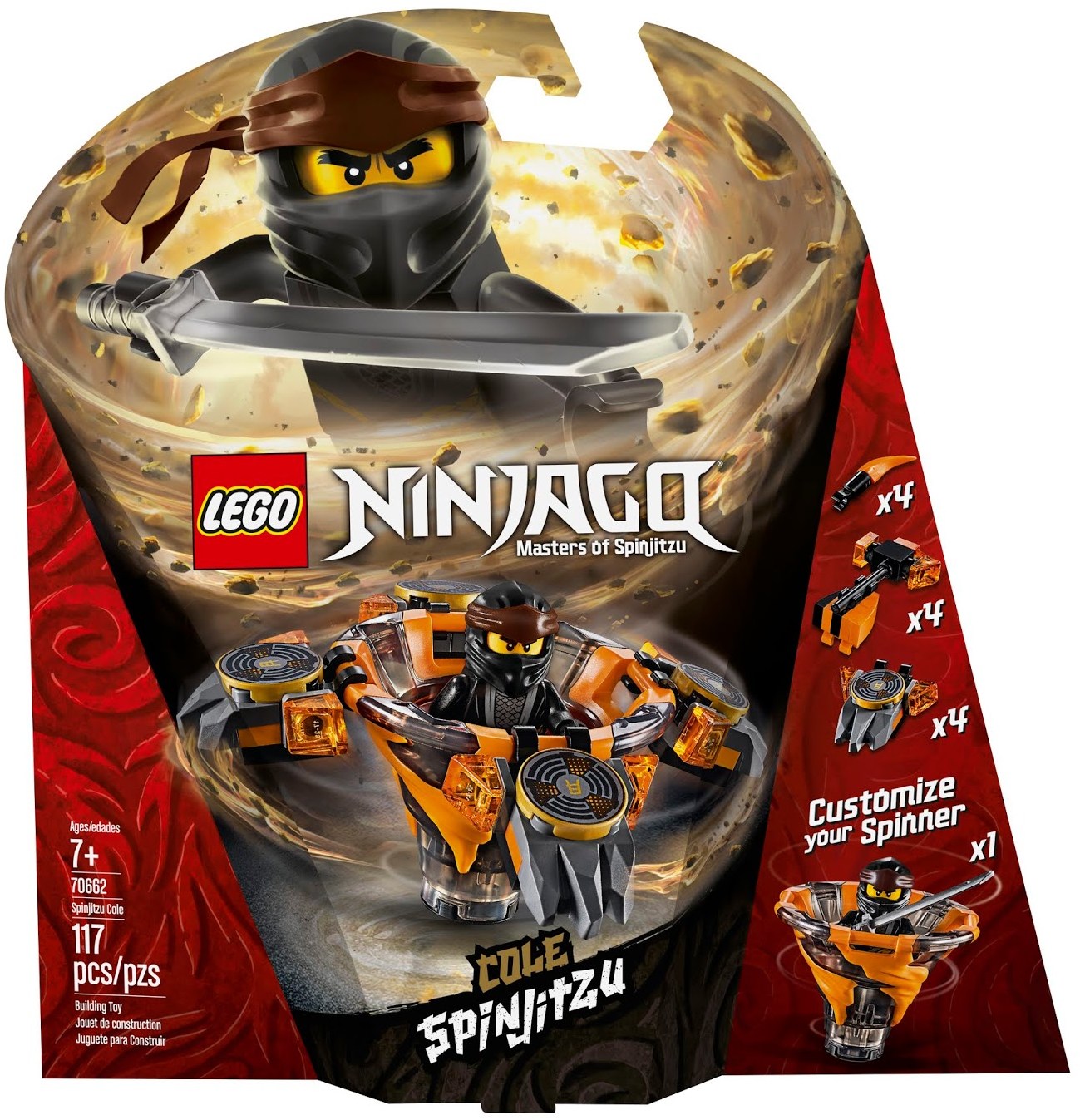 SPINJITZU：Spinjitzu Cole 70662 - hình ảnh tổng thể bộ LEGO