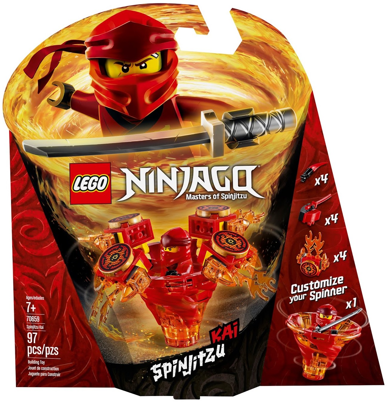 SPINJITZU：Spinjitzu Kai 70659 - hình ảnh tổng thể bộ LEGO