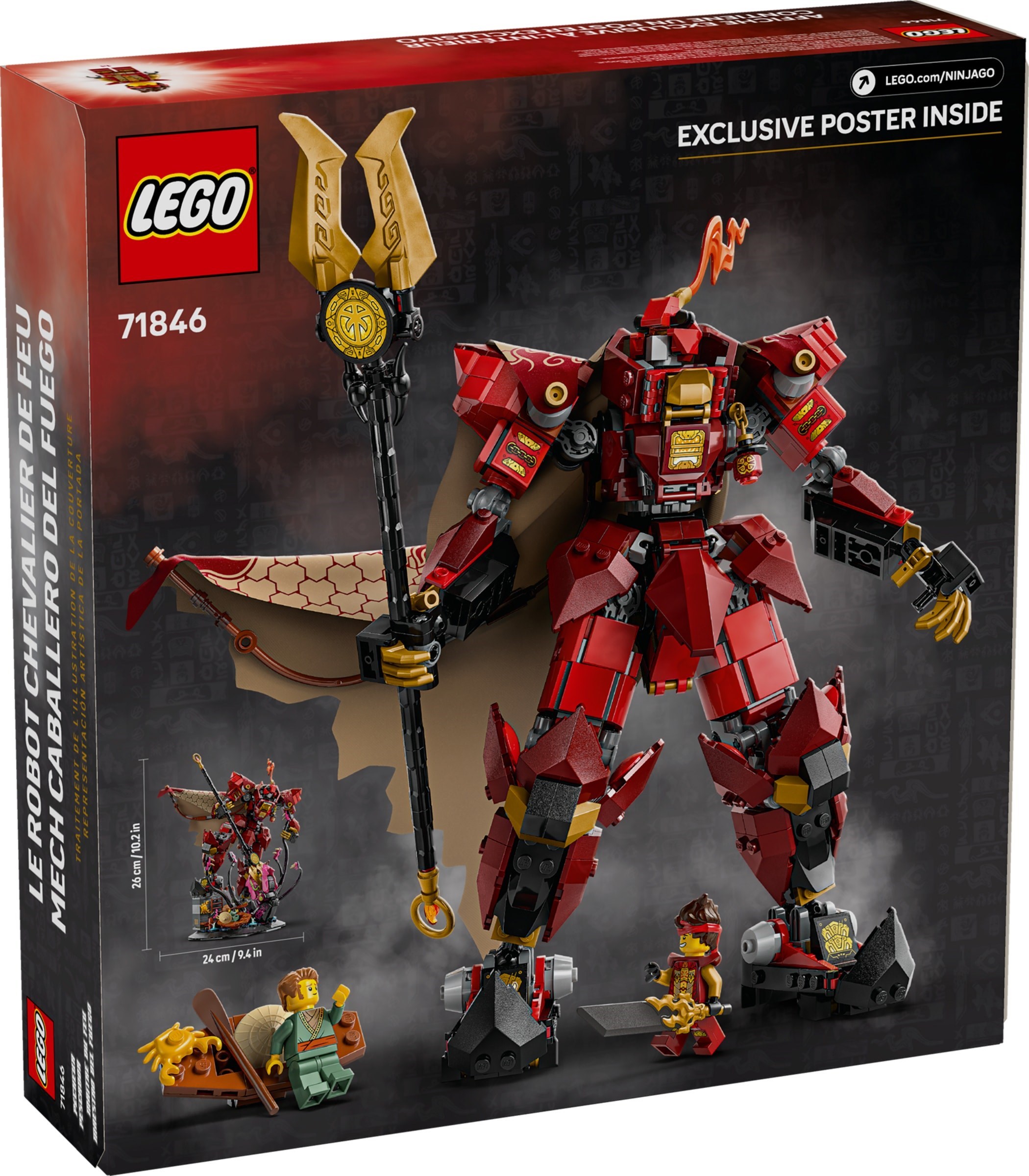 The Fire Knight Mech 71846 - hình ảnh chi tiết bộ LEGO