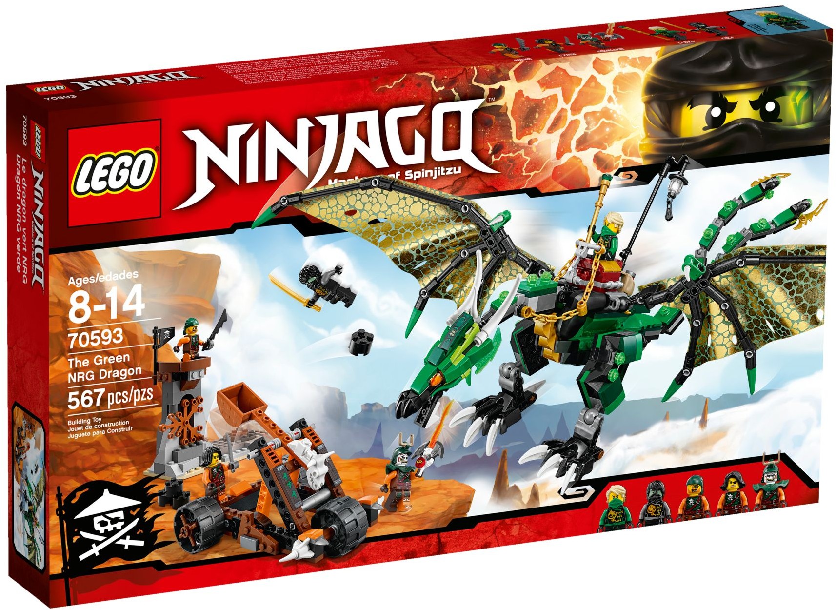The Green NRG Dragon 70593 - hình ảnh tổng thể bộ LEGO